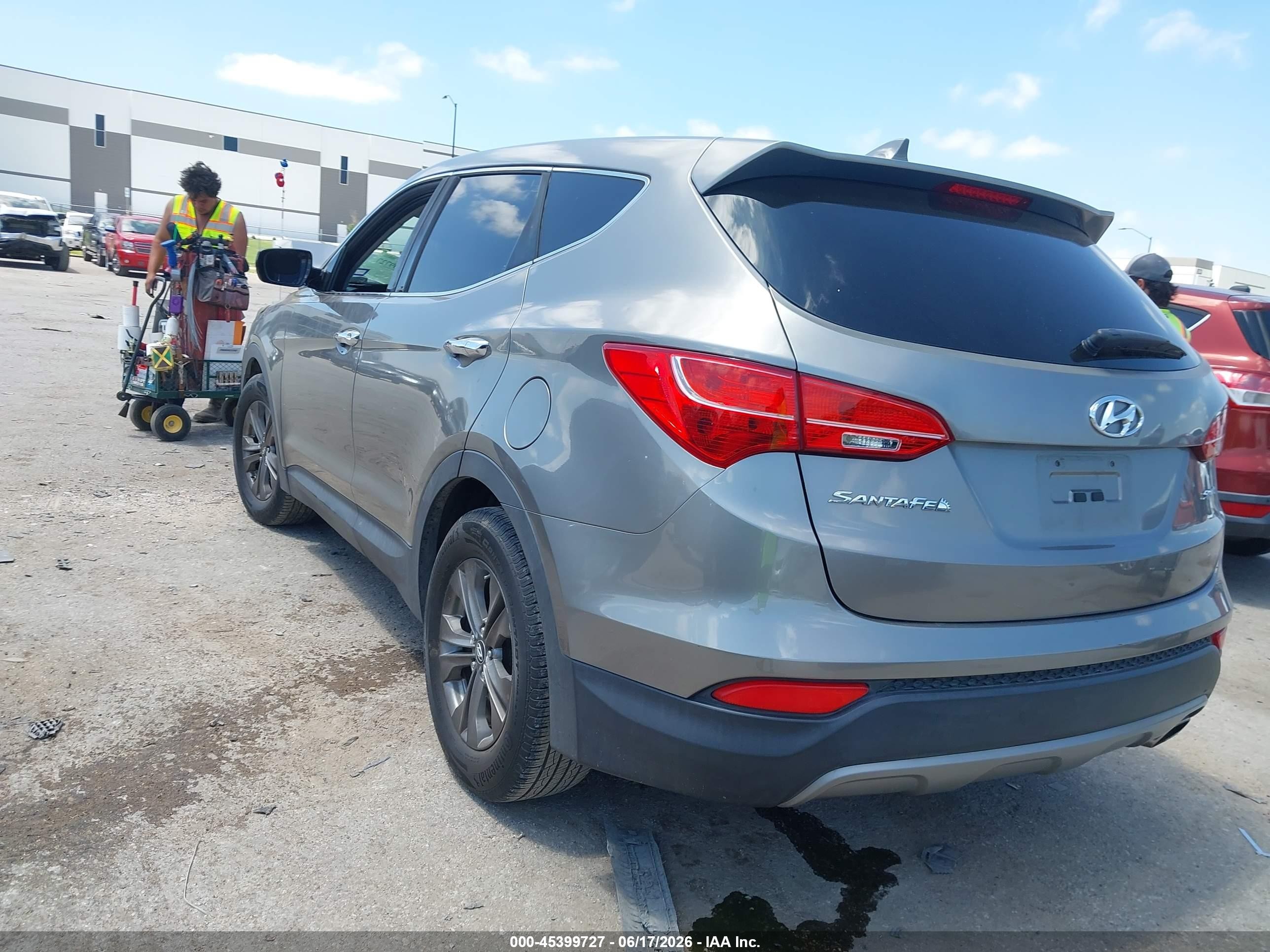 2014 Hyundai Santa Fe Sport 2.4l Серый vin: 5XYZT3LBXEG202519