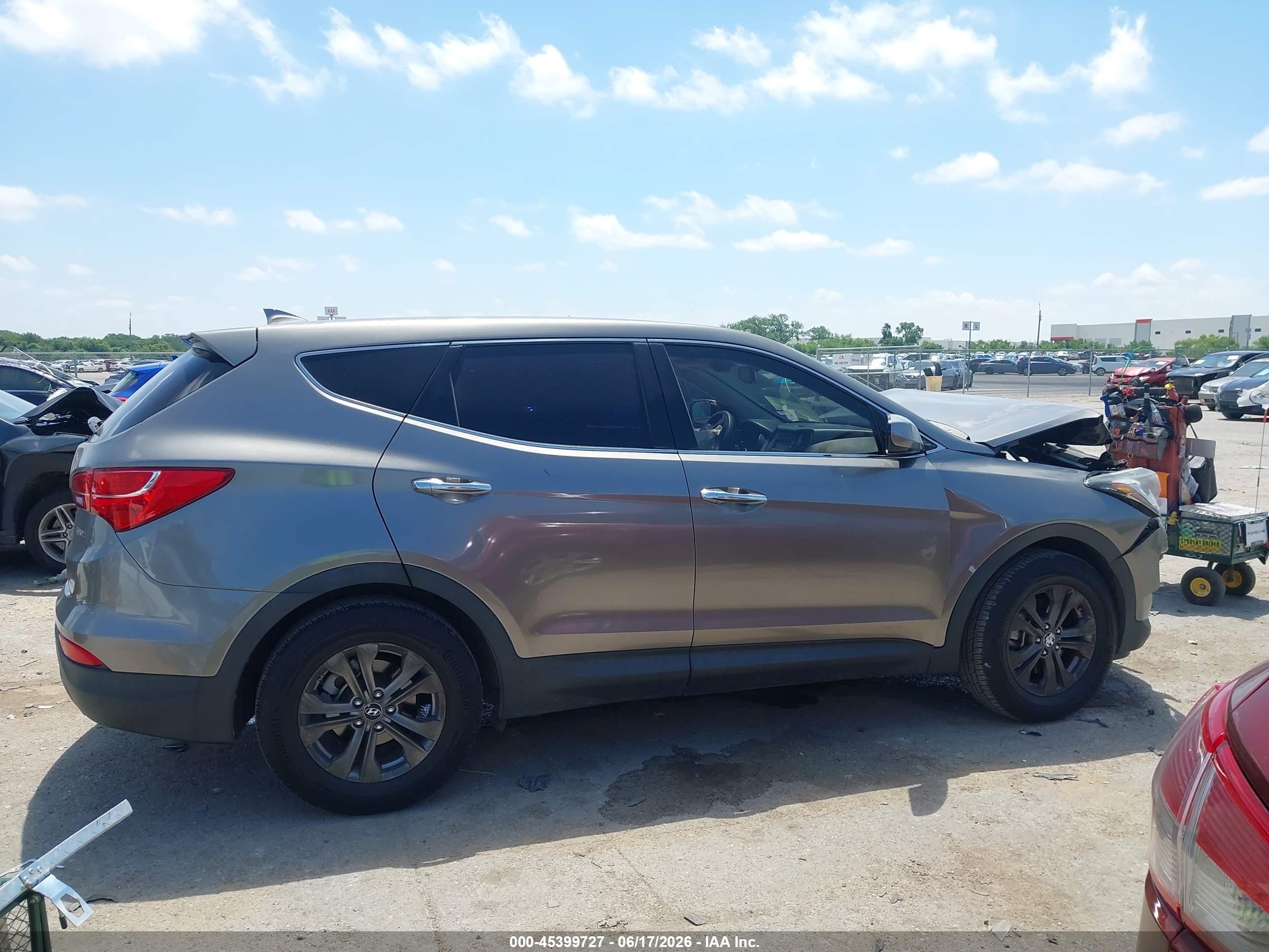 2014 Hyundai Santa Fe Sport 2.4l Серый vin: 5XYZT3LBXEG202519