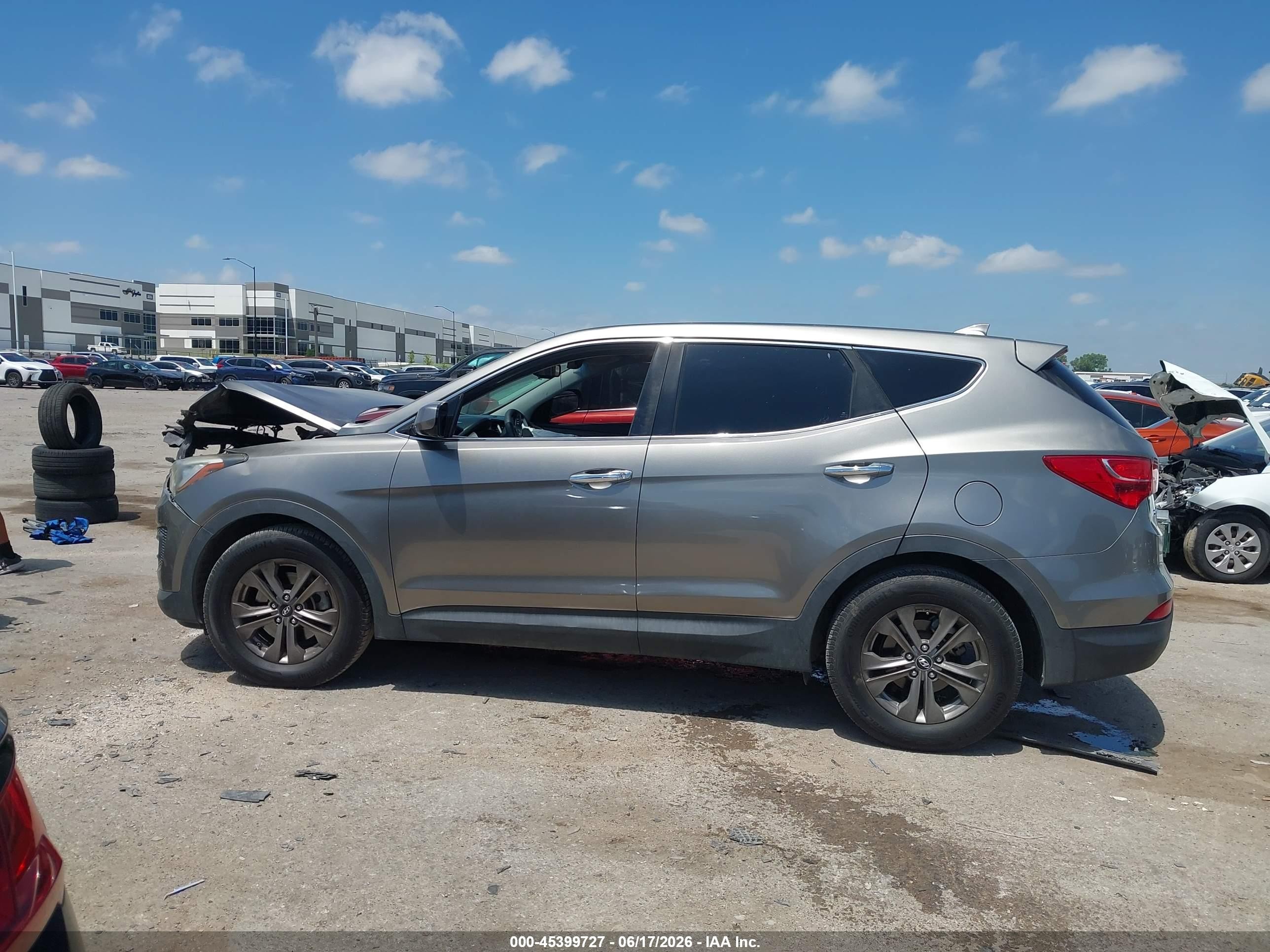 2014 Hyundai Santa Fe Sport 2.4l Серый vin: 5XYZT3LBXEG202519