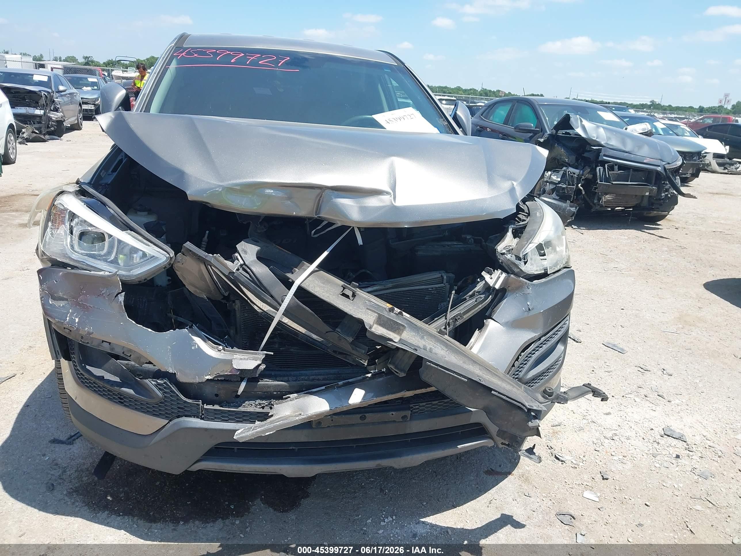 2014 Hyundai Santa Fe Sport 2.4l Серый vin: 5XYZT3LBXEG202519