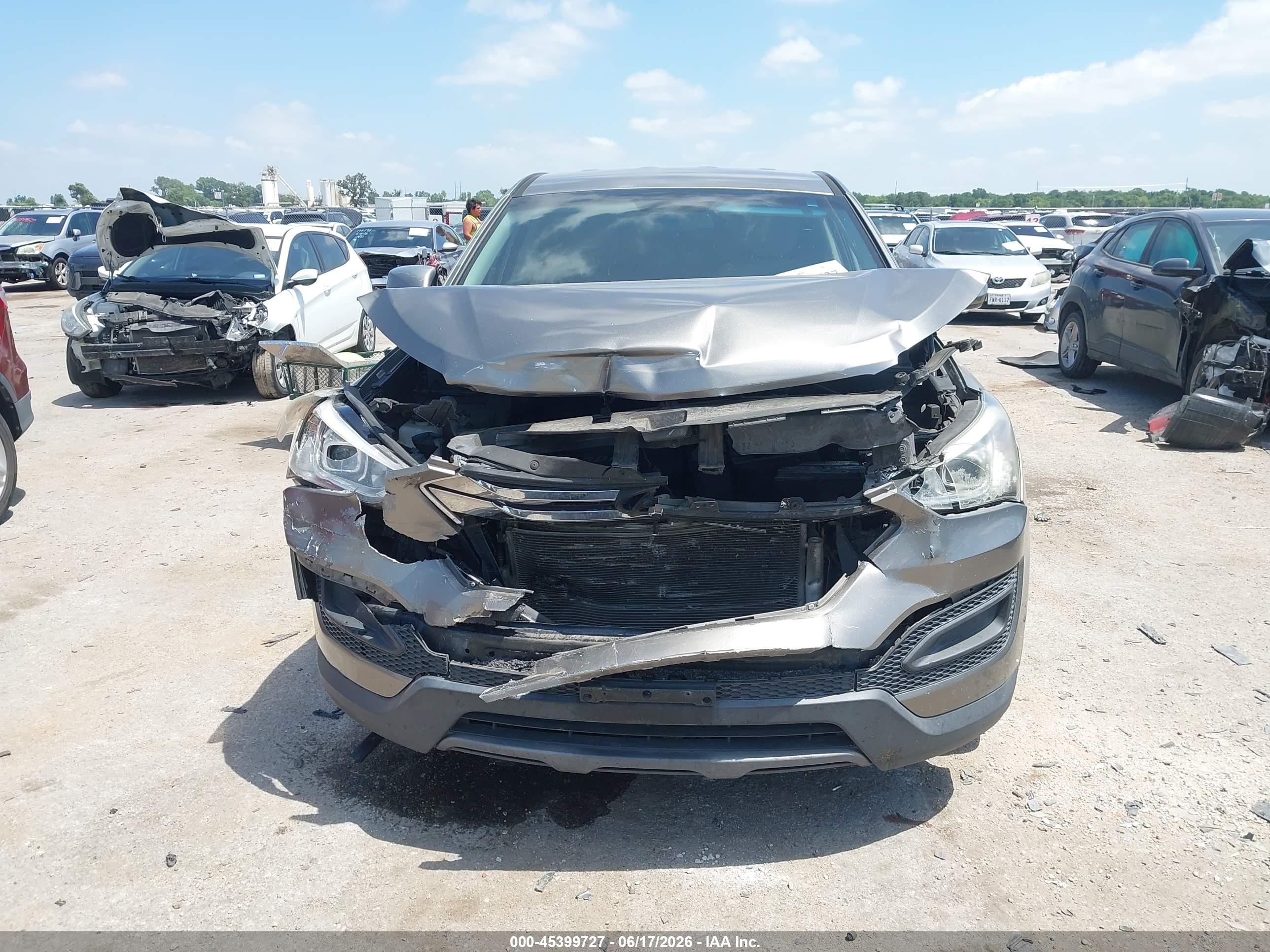 2014 Hyundai Santa Fe Sport 2.4l Серый vin: 5XYZT3LBXEG202519