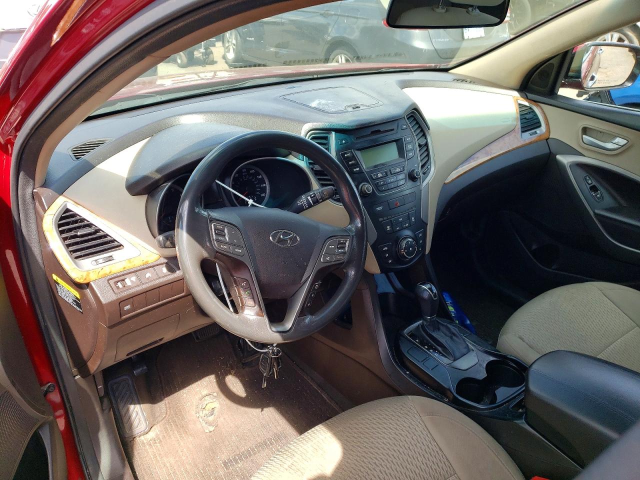 2015 Hyundai Santa Fe Sport 2.4l Red vin: 5XYZT3LBXFG258459