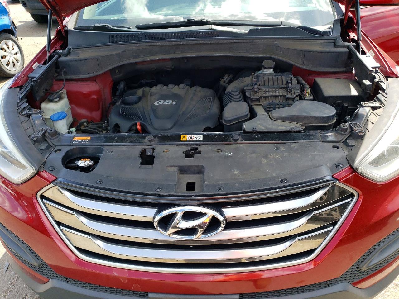 2015 Hyundai Santa Fe Sport 2.4l Red vin: 5XYZT3LBXFG258459