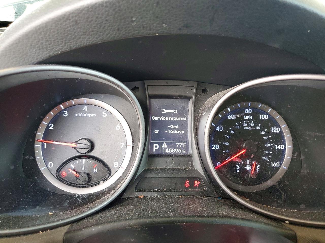 2015 Hyundai Santa Fe Sport 2.4l Black vin: 5XYZT3LBXFG271809