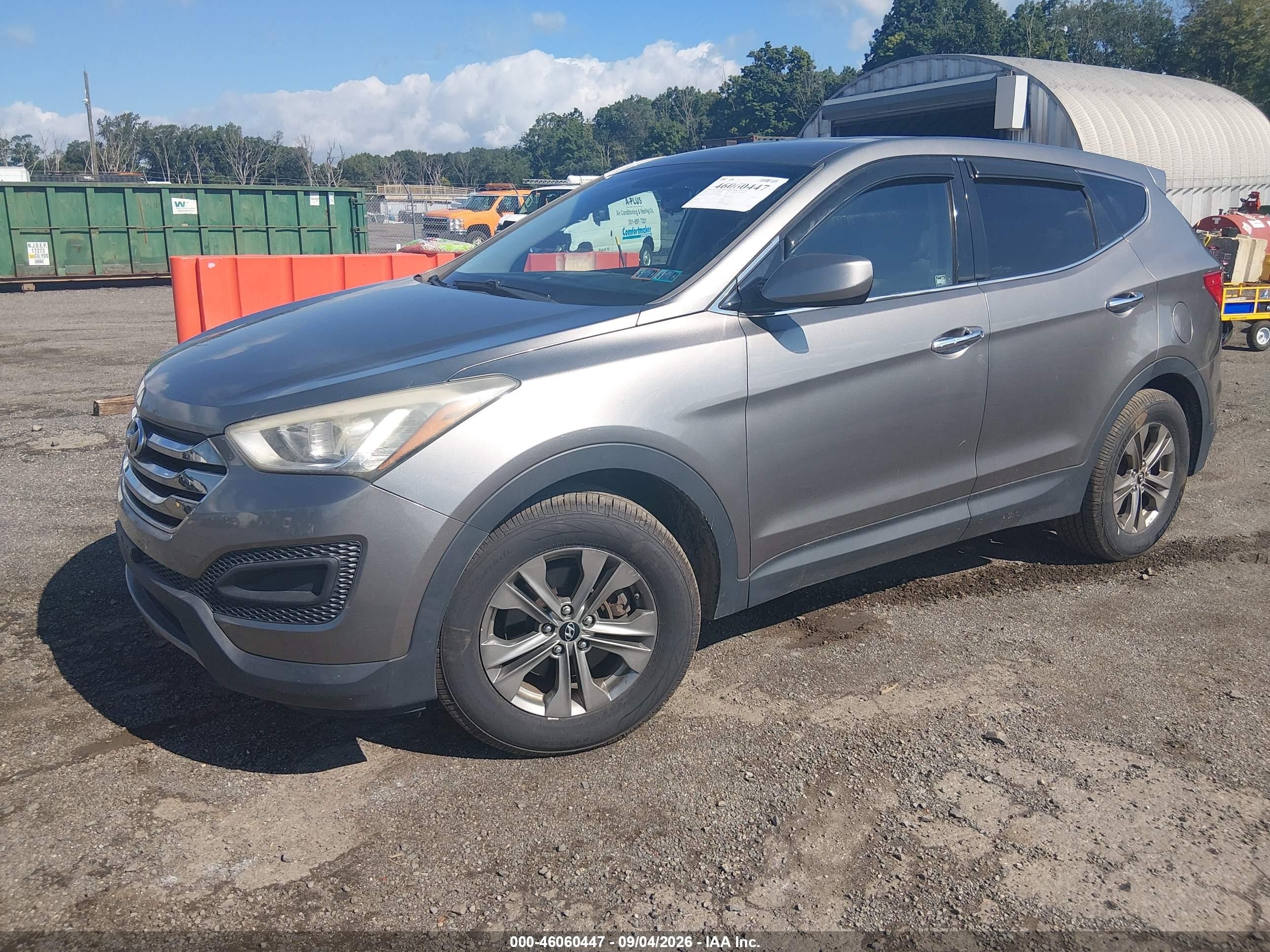 2014 Hyundai Santa Fe Sport 2.4l Gray vin: 5XYZTDLB0EG131692