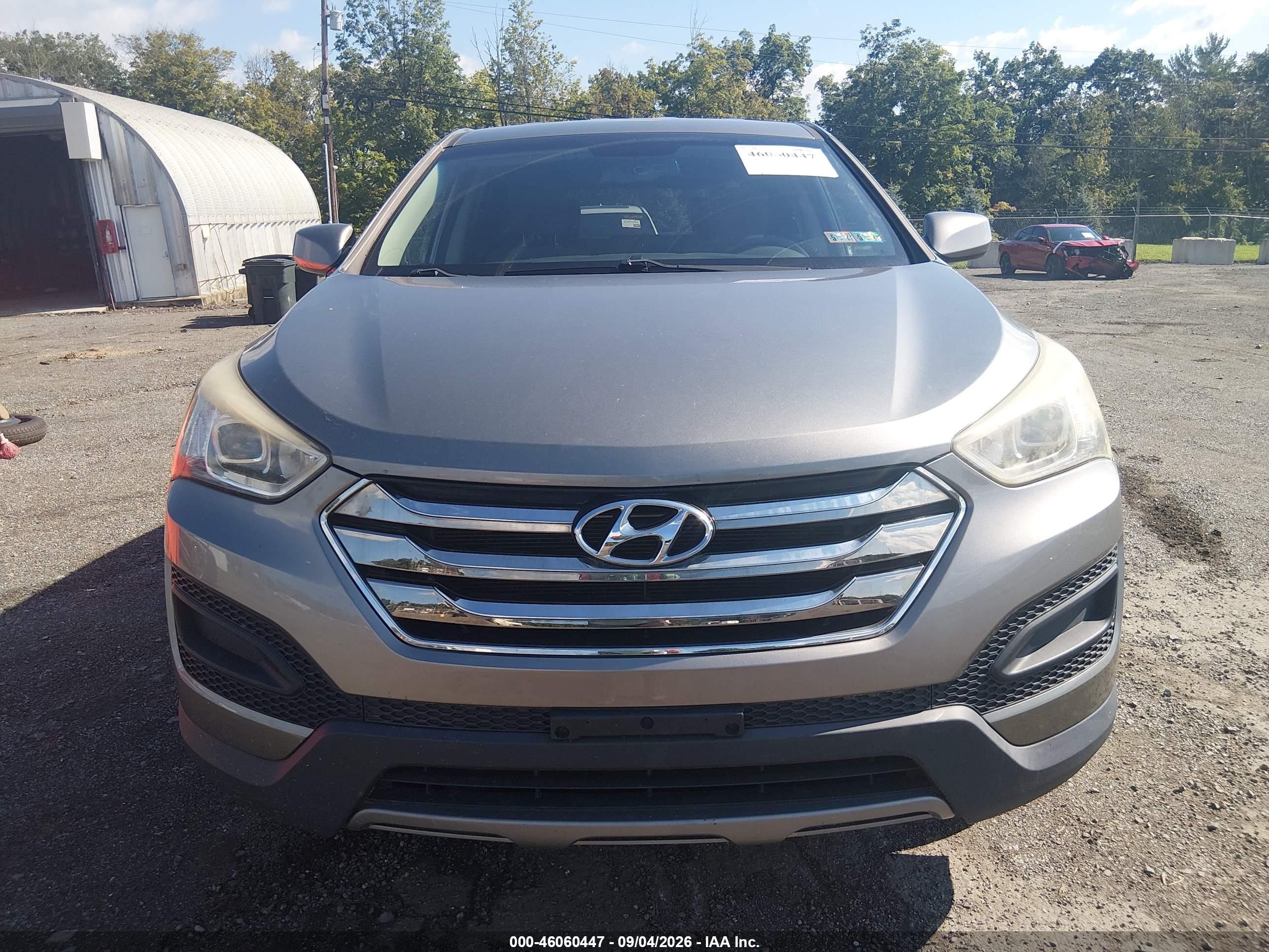 2014 Hyundai Santa Fe Sport 2.4l Gray vin: 5XYZTDLB0EG131692