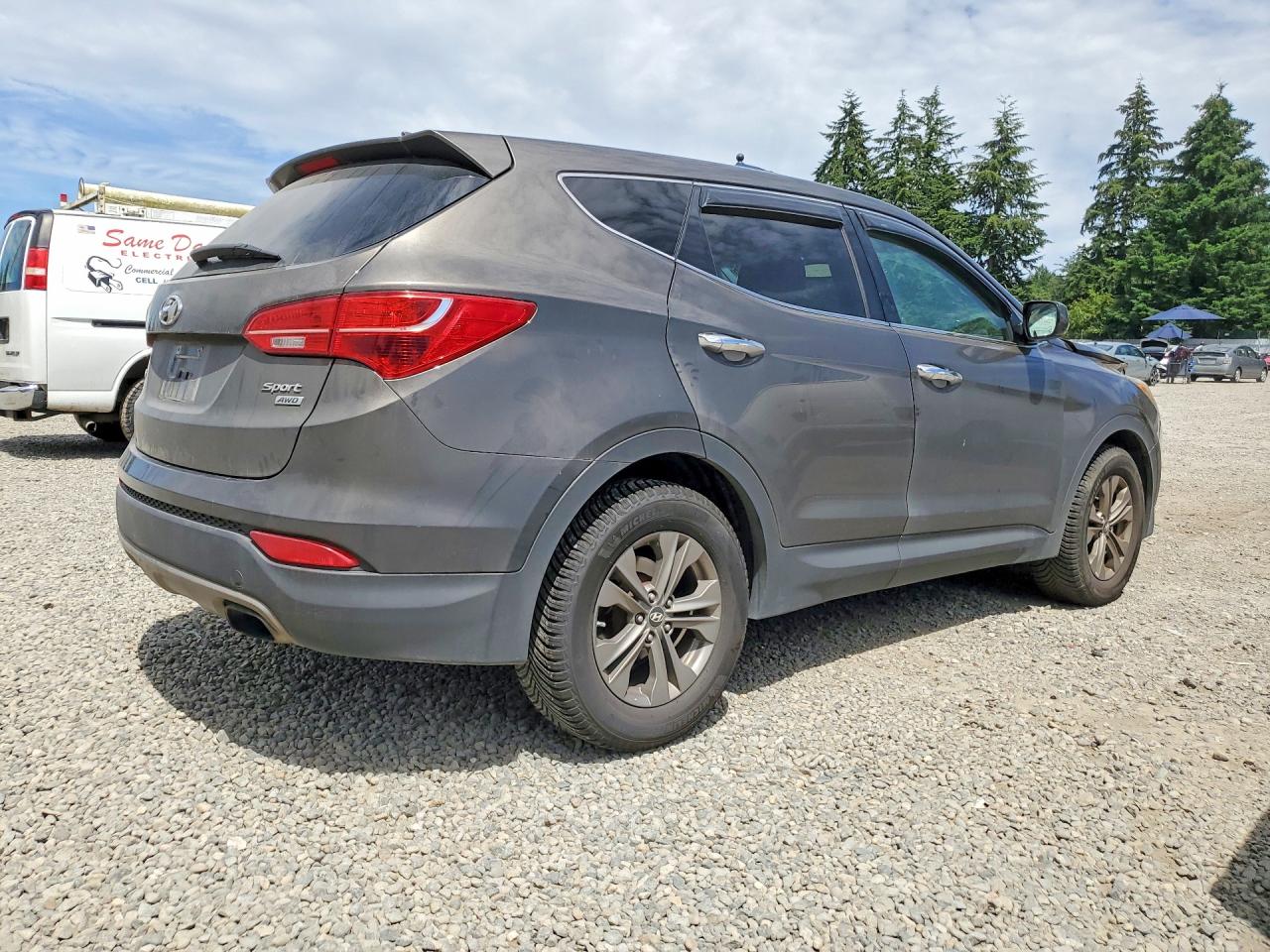 2014 Hyundai Santa Fe Sport 2.4l Charcoal vin: 5XYZTDLB0EG153093