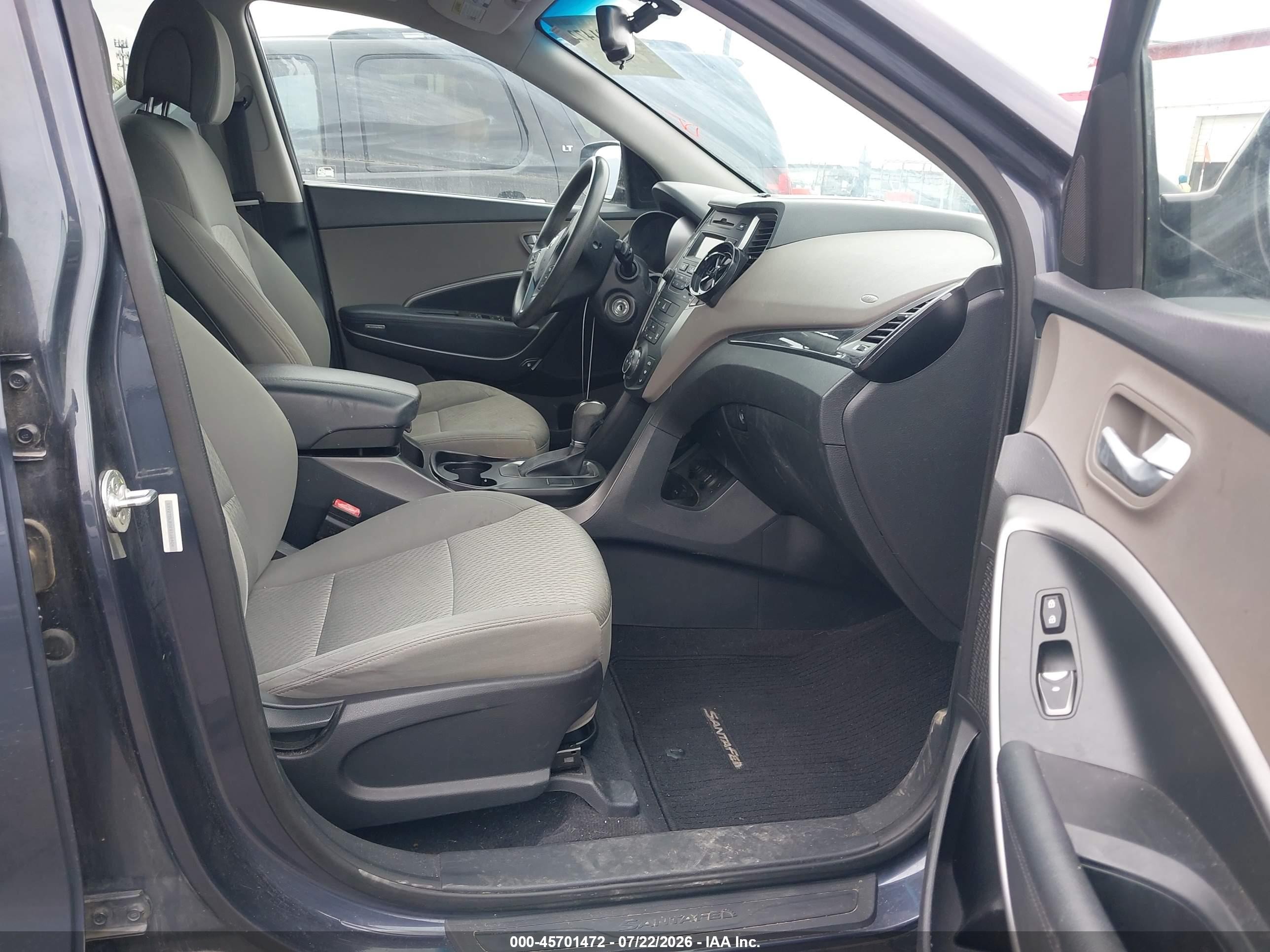 2014 Hyundai Santa Fe Sport 2.4l Gray vin: 5XYZTDLB0EG168404