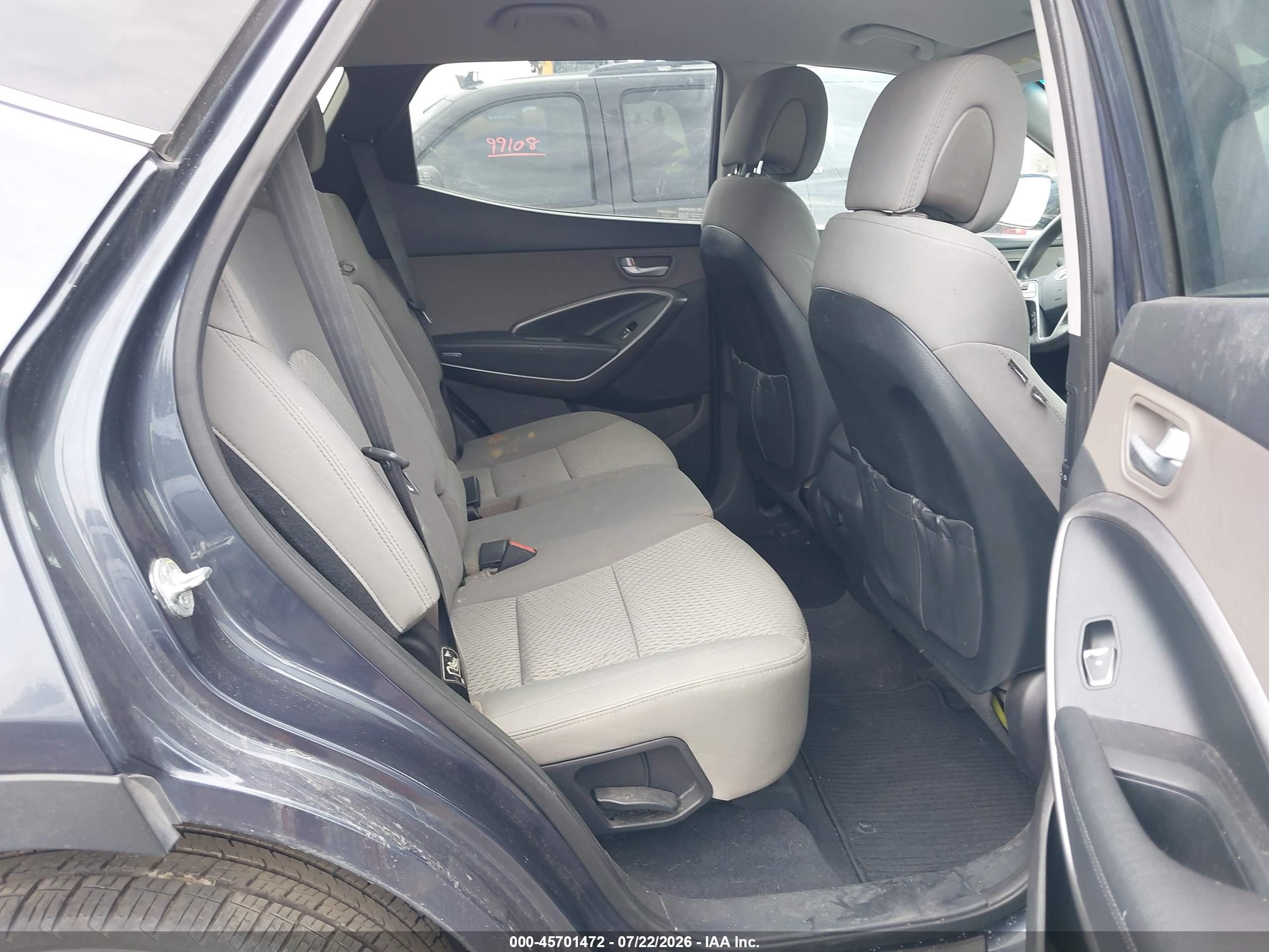2014 Hyundai Santa Fe Sport 2.4l Gray vin: 5XYZTDLB0EG168404