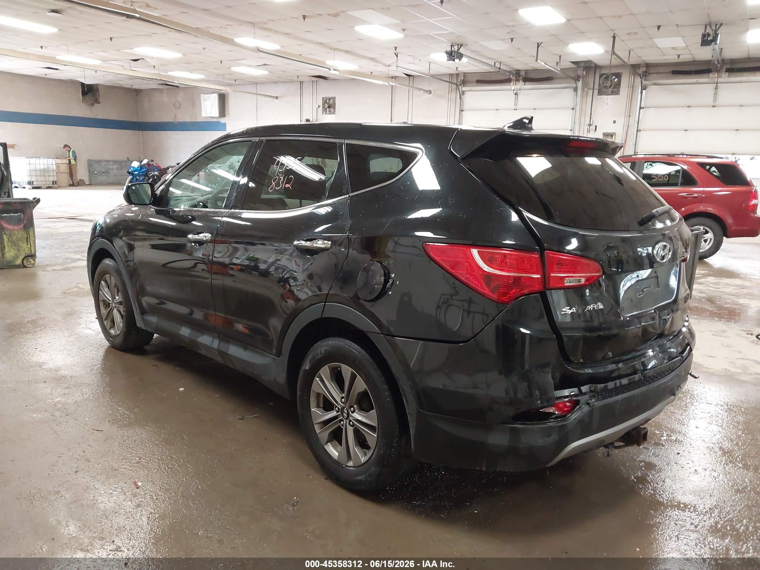 2015 Hyundai Santa Fe Sport 2.4l Черный vin: 5XYZTDLB0FG279939
