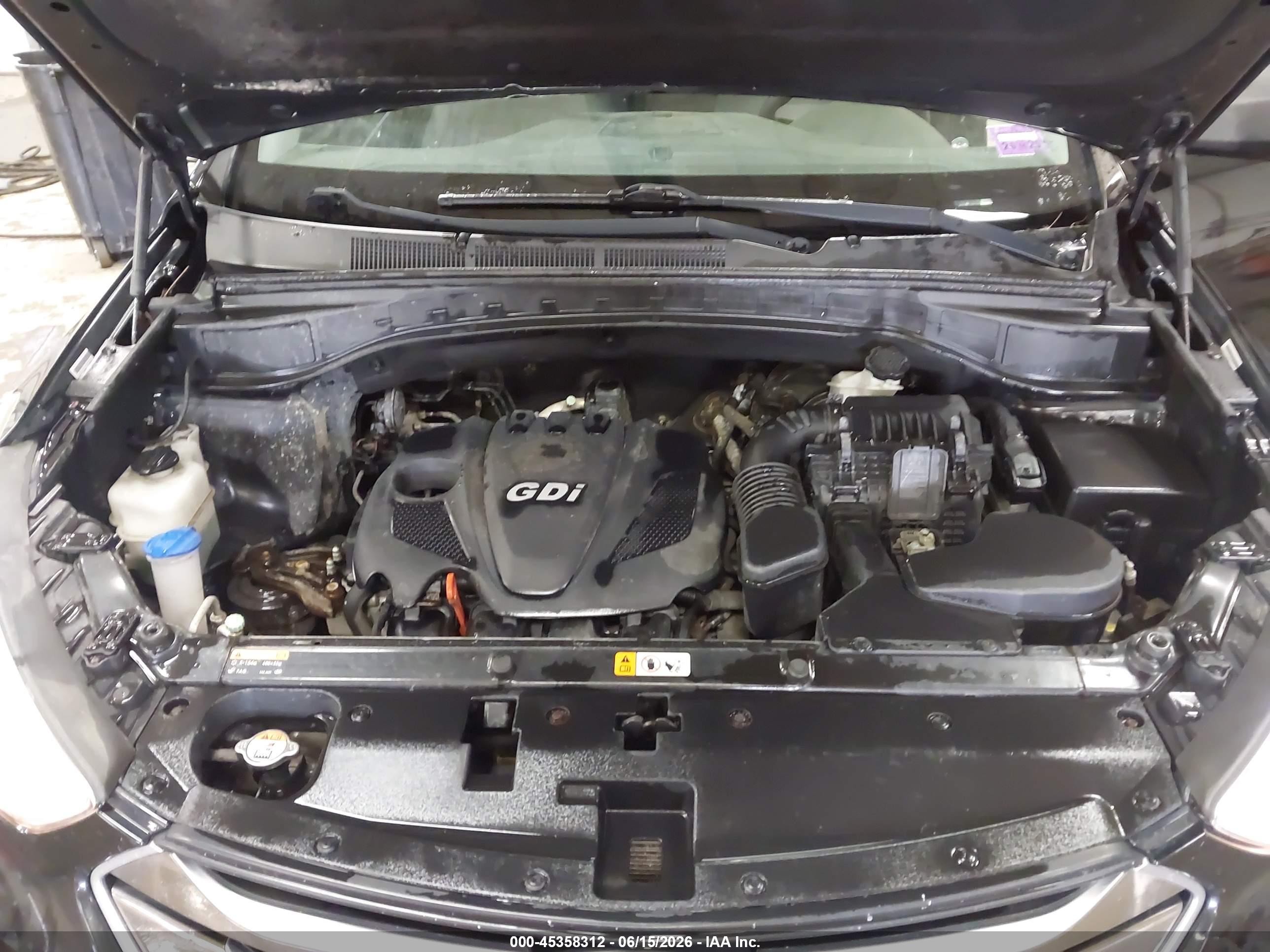2015 Hyundai Santa Fe Sport 2.4l Черный vin: 5XYZTDLB0FG279939