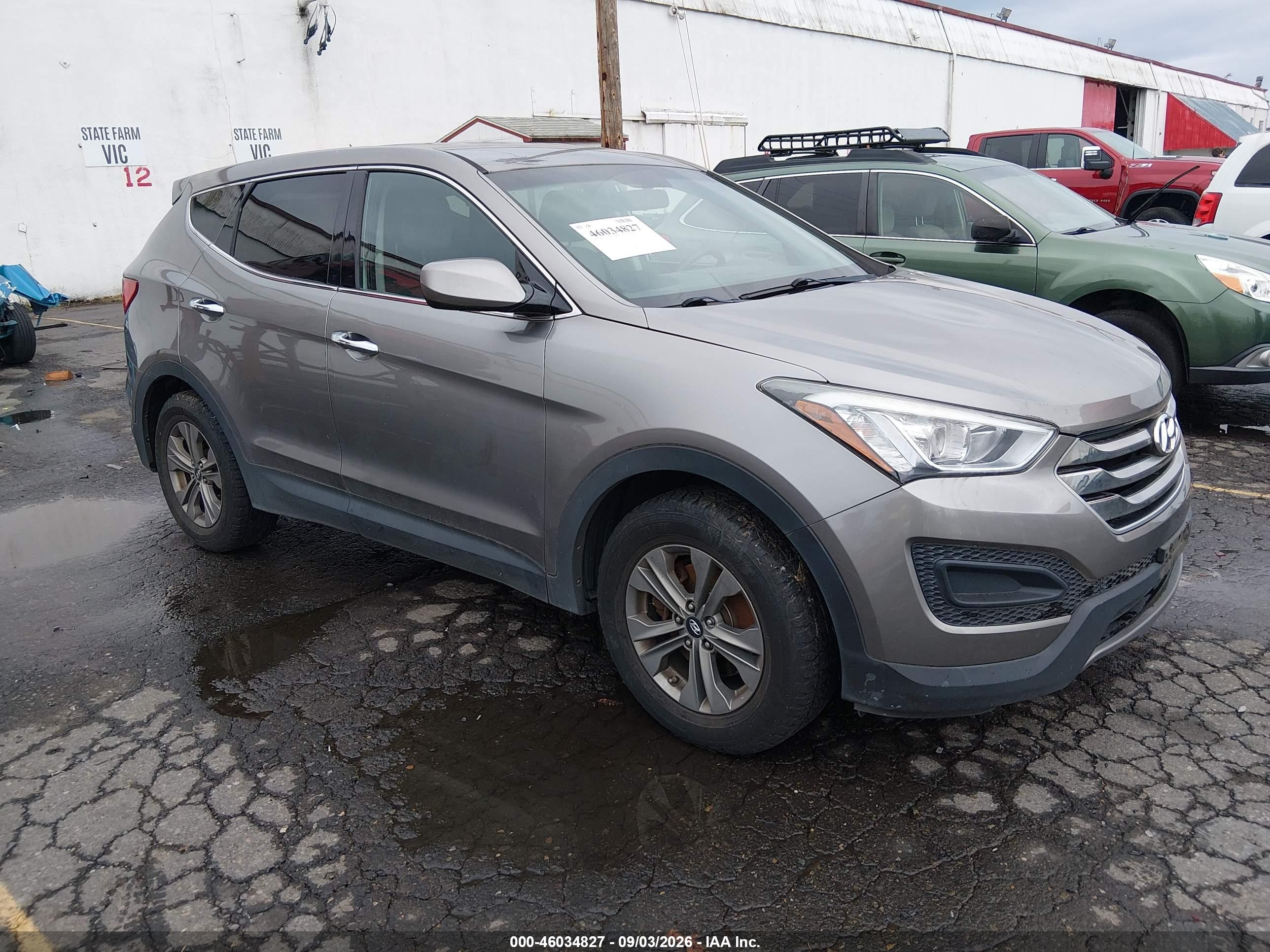 2016 Hyundai Santa Fe Sport 2.4l Gray vin: 5XYZTDLB0GG340093