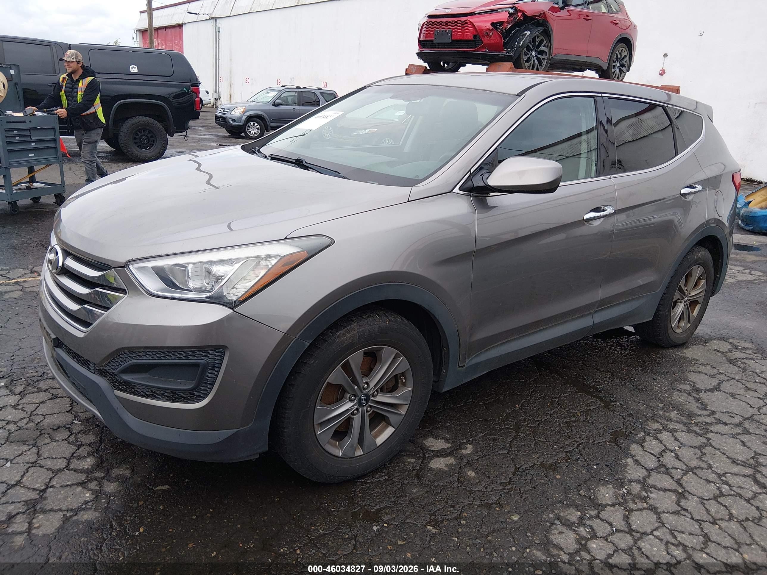 2016 Hyundai Santa Fe Sport 2.4l Серый vin: 5XYZTDLB0GG340093