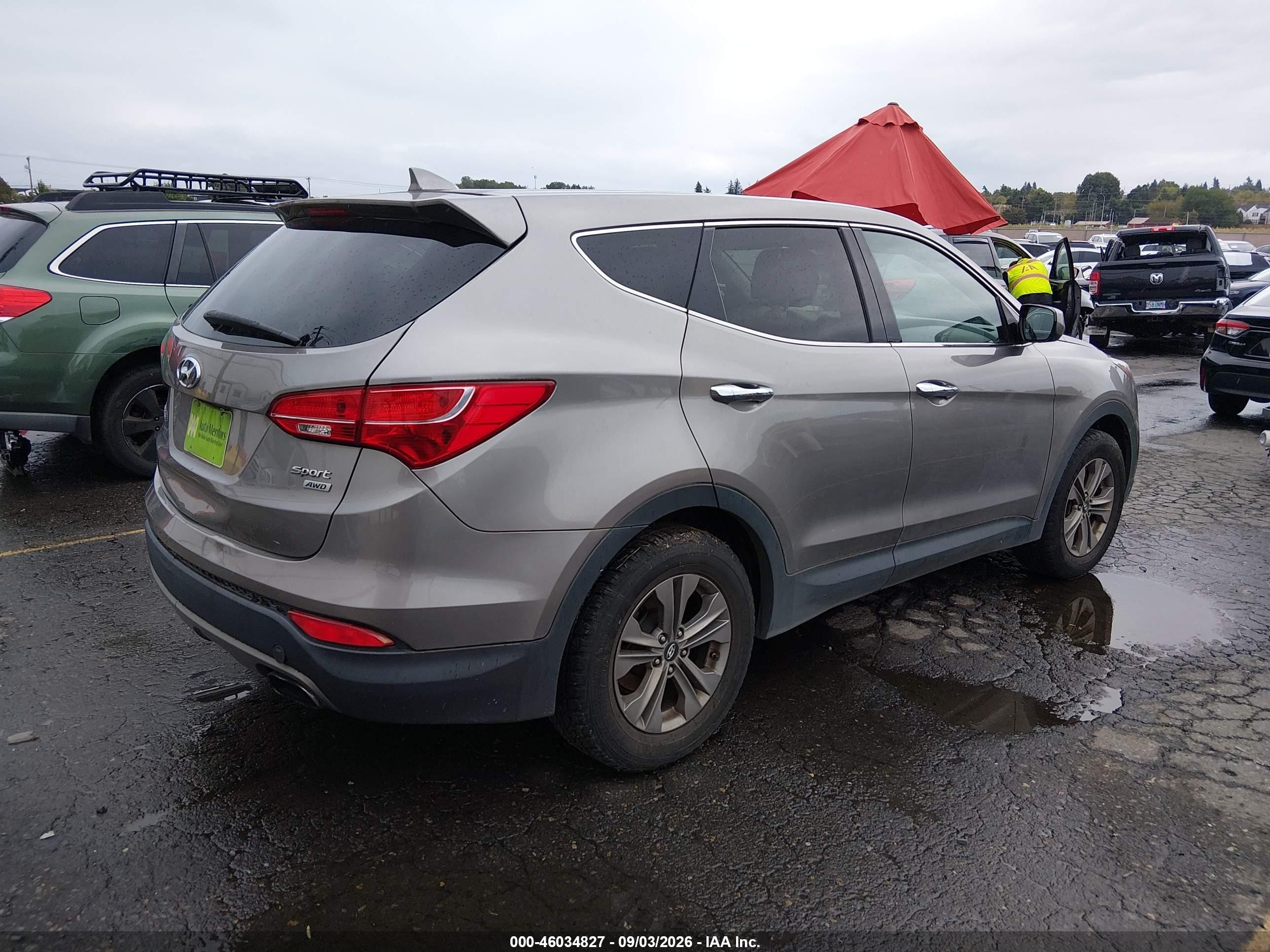 2016 Hyundai Santa Fe Sport 2.4l Серый vin: 5XYZTDLB0GG340093