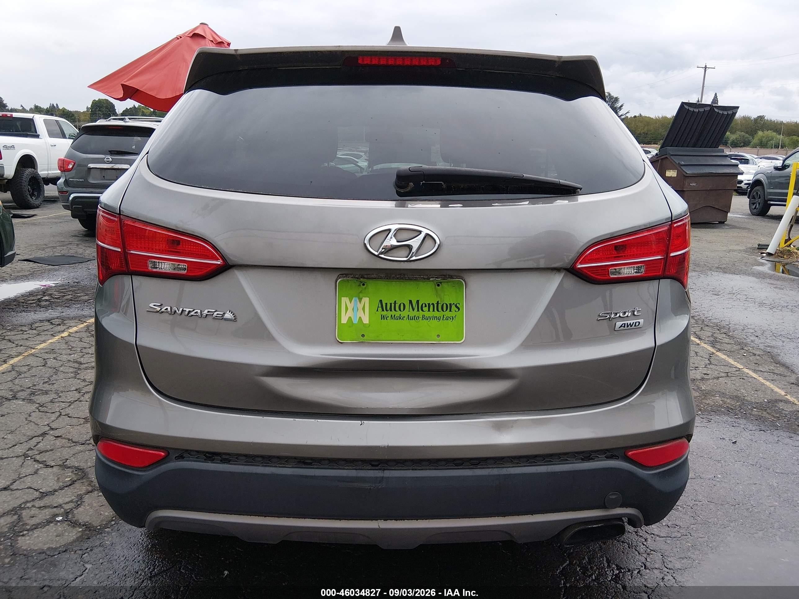 2016 Hyundai Santa Fe Sport 2.4l Серый vin: 5XYZTDLB0GG340093