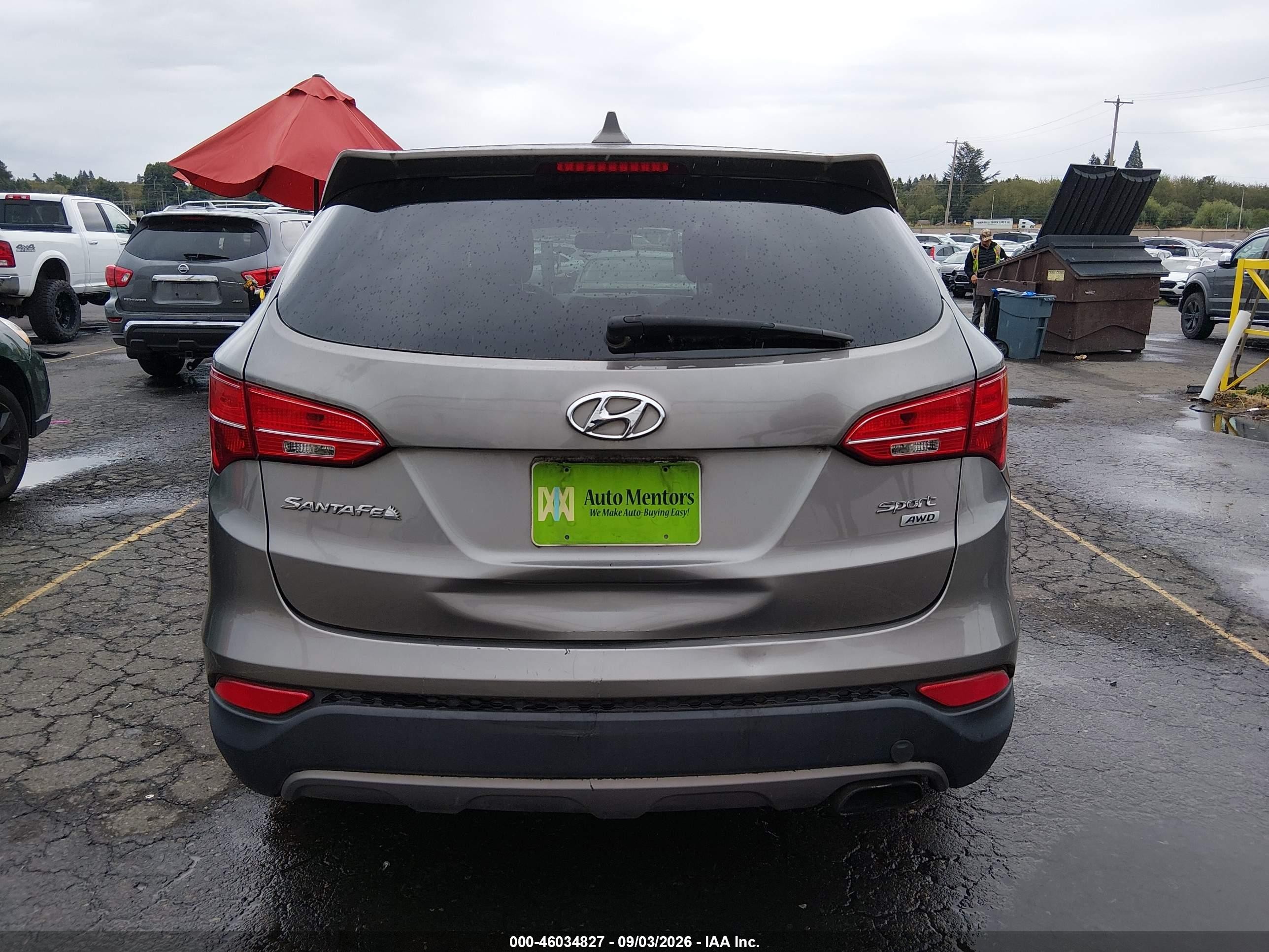 2016 Hyundai Santa Fe Sport 2.4l Серый vin: 5XYZTDLB0GG340093