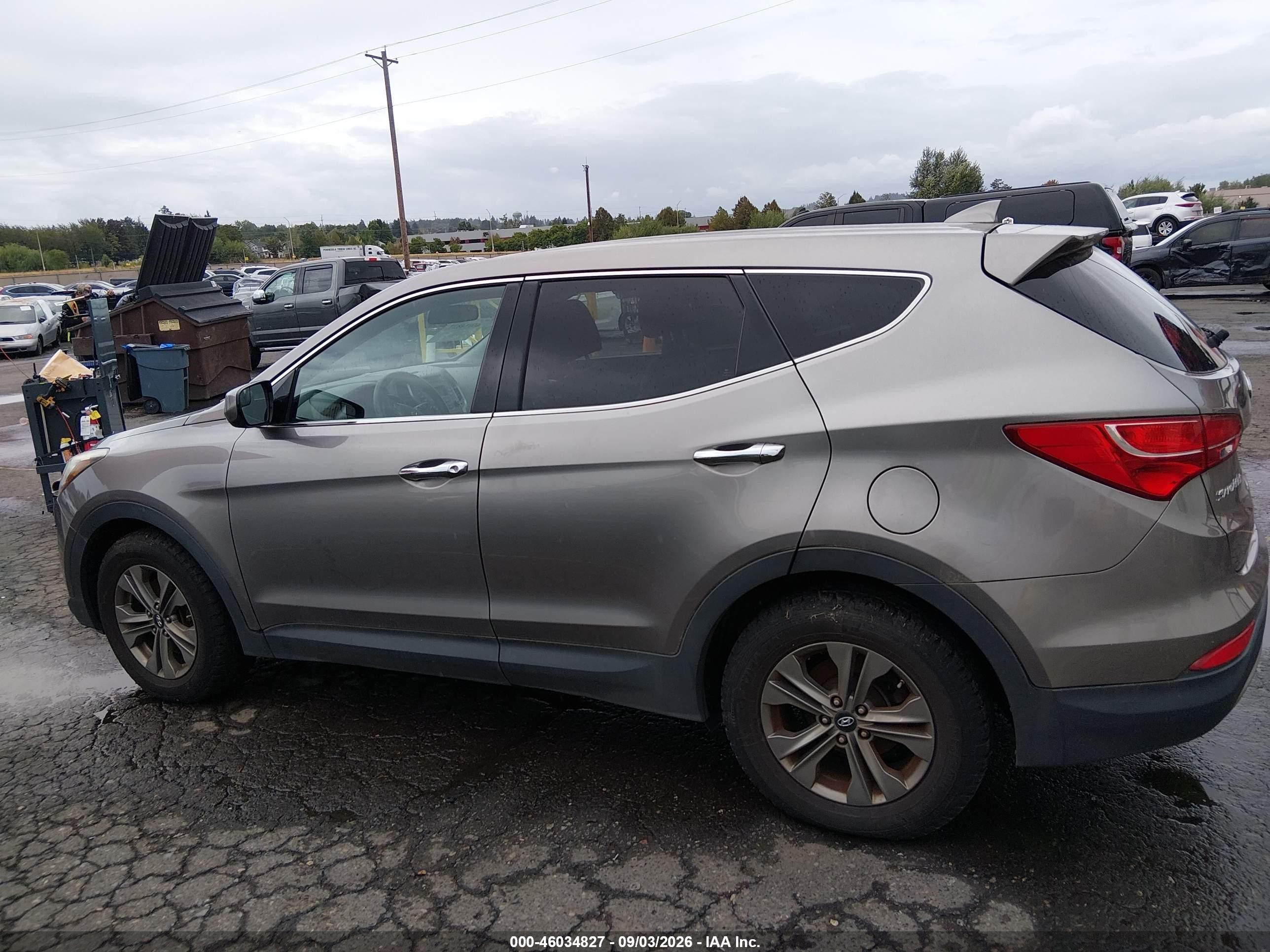 2016 Hyundai Santa Fe Sport 2.4l Серый vin: 5XYZTDLB0GG340093