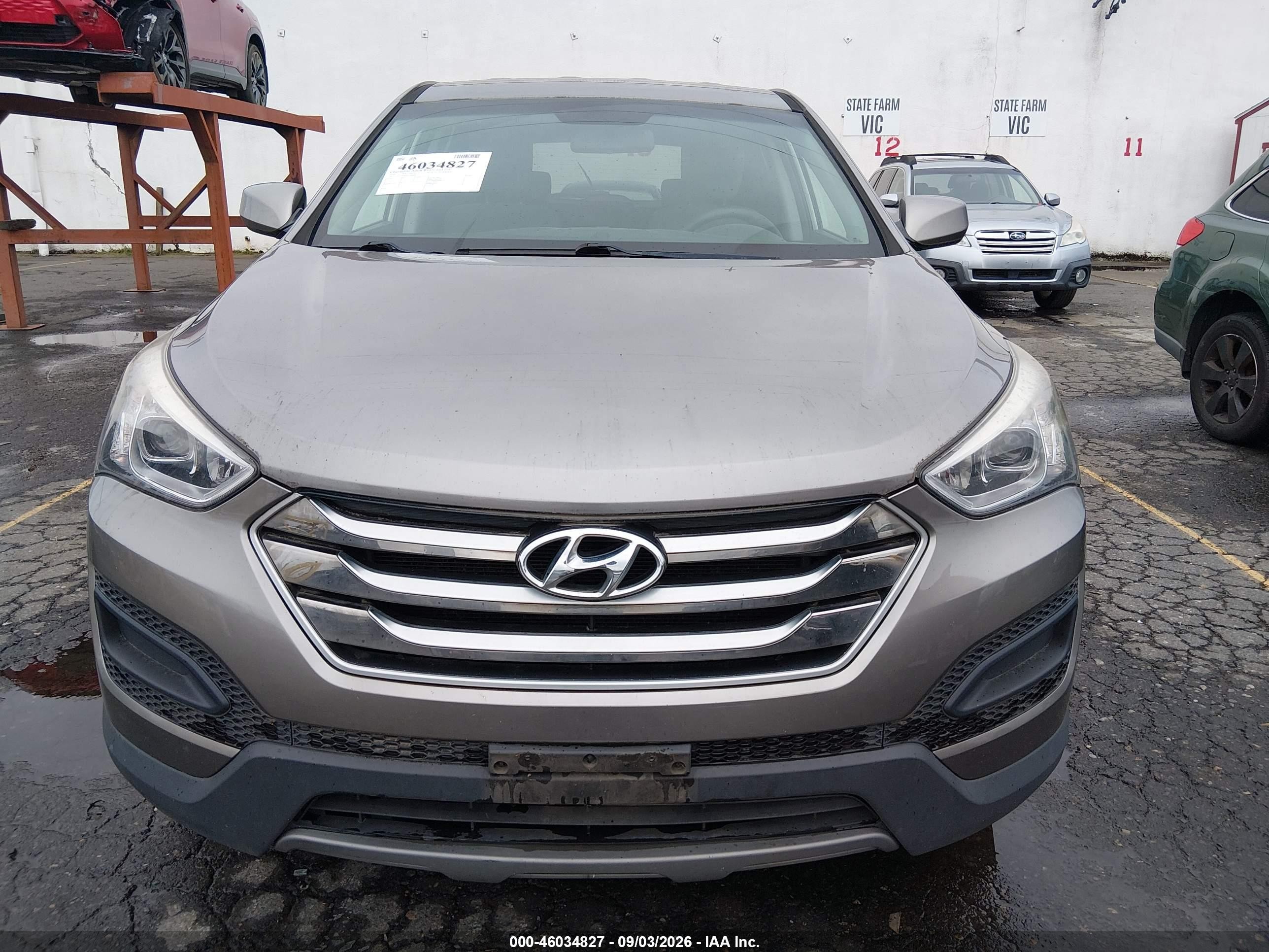 2016 Hyundai Santa Fe Sport 2.4l Серый vin: 5XYZTDLB0GG340093