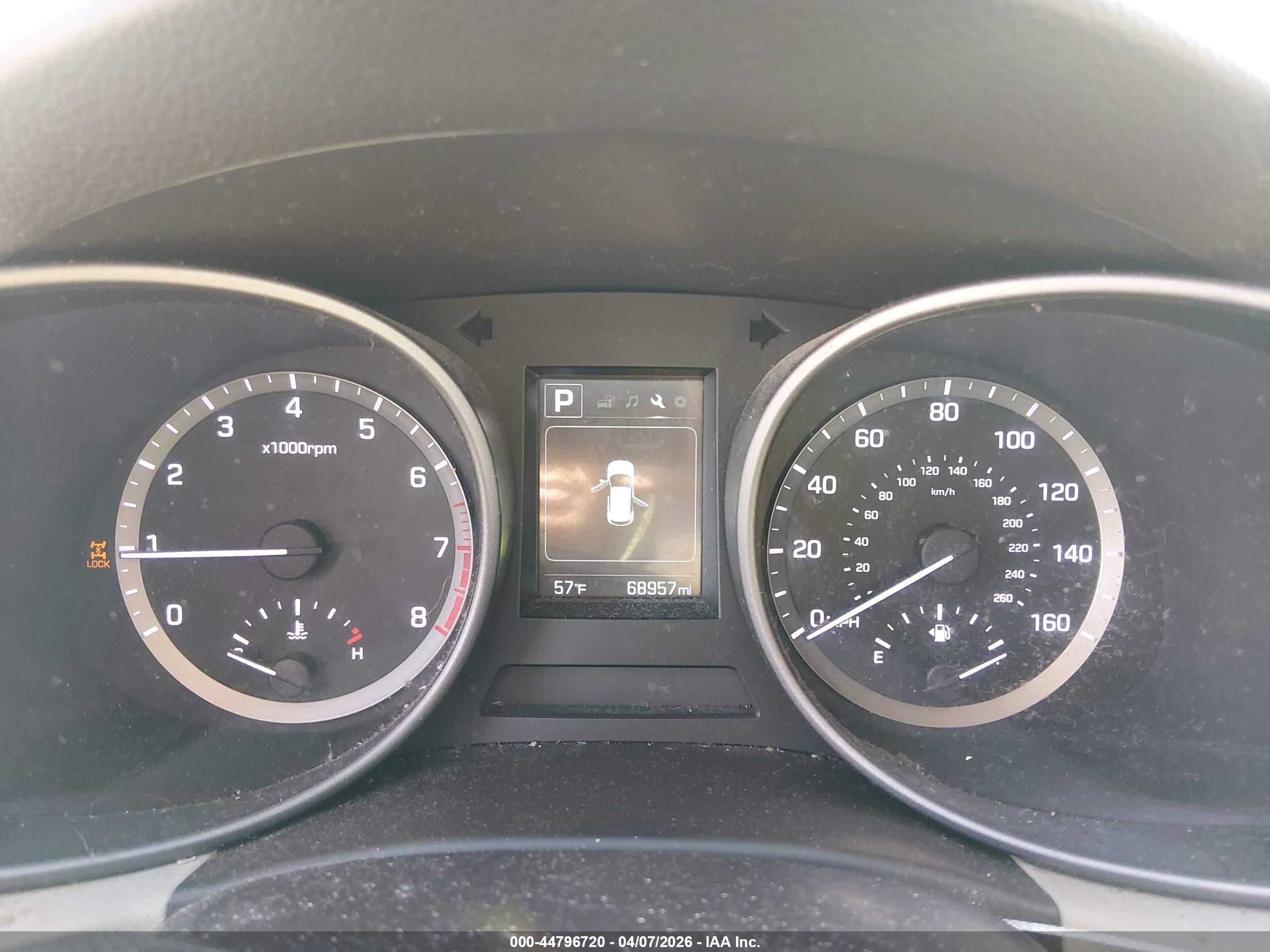 2017 Hyundai Santa Fe Sport 2.4l Orange vin: 5XYZTDLB0HG394611