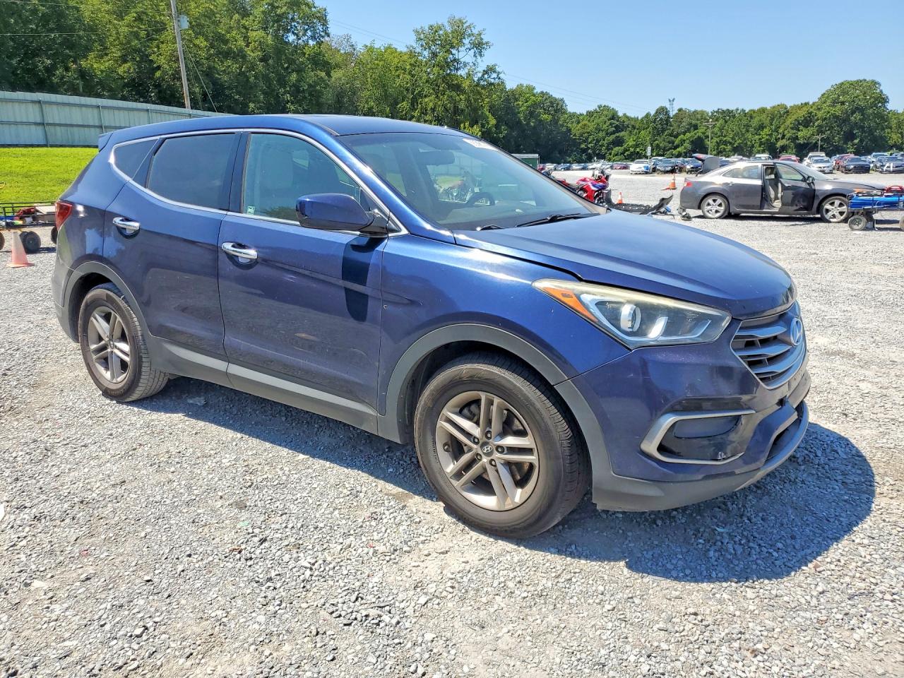 2017 Hyundai Santa Fe Sport 2.4l Blue vin: 5XYZTDLB0HG481456