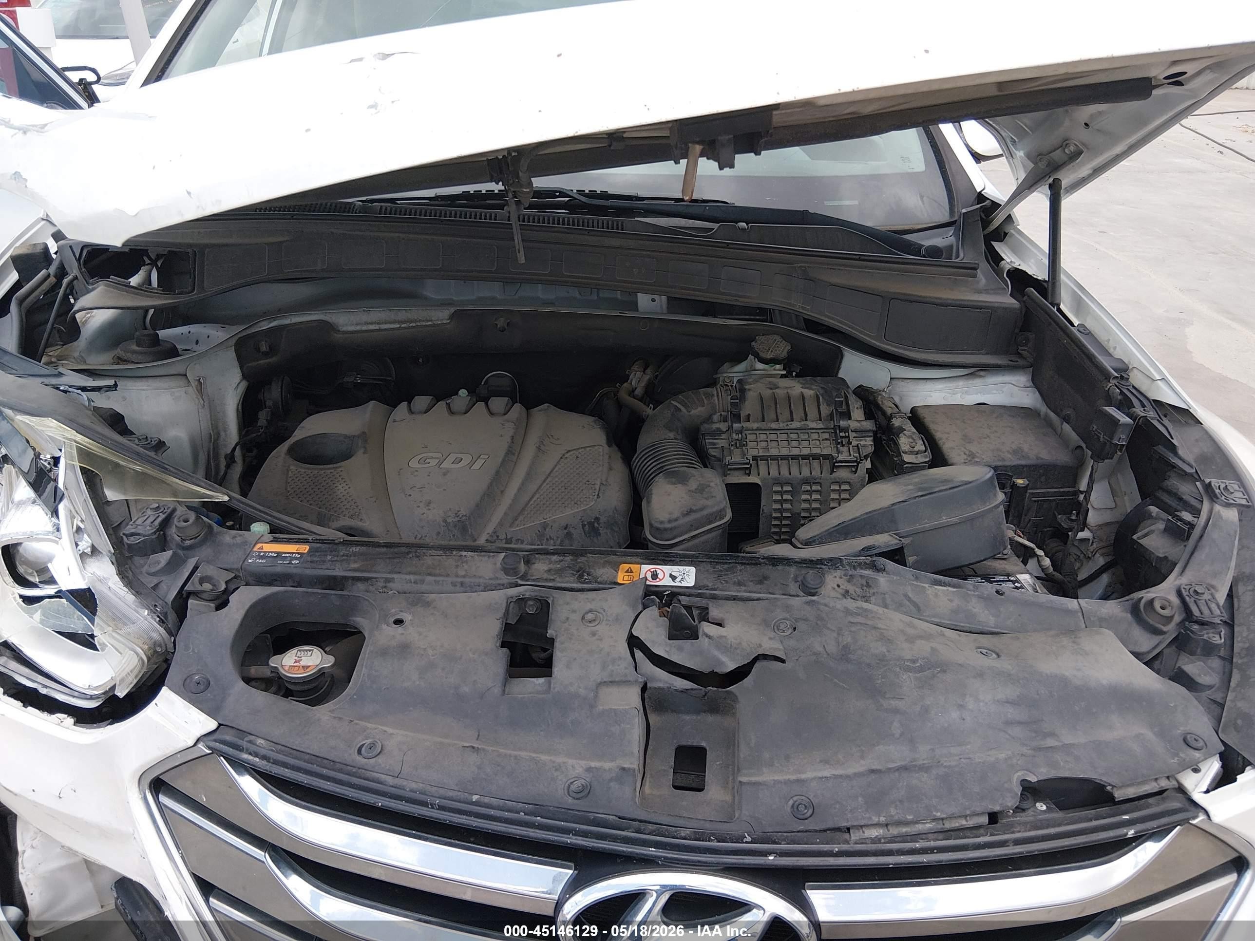 2014 Hyundai Santa Fe Sport 2.4l White vin: 5XYZTDLB1EG202446