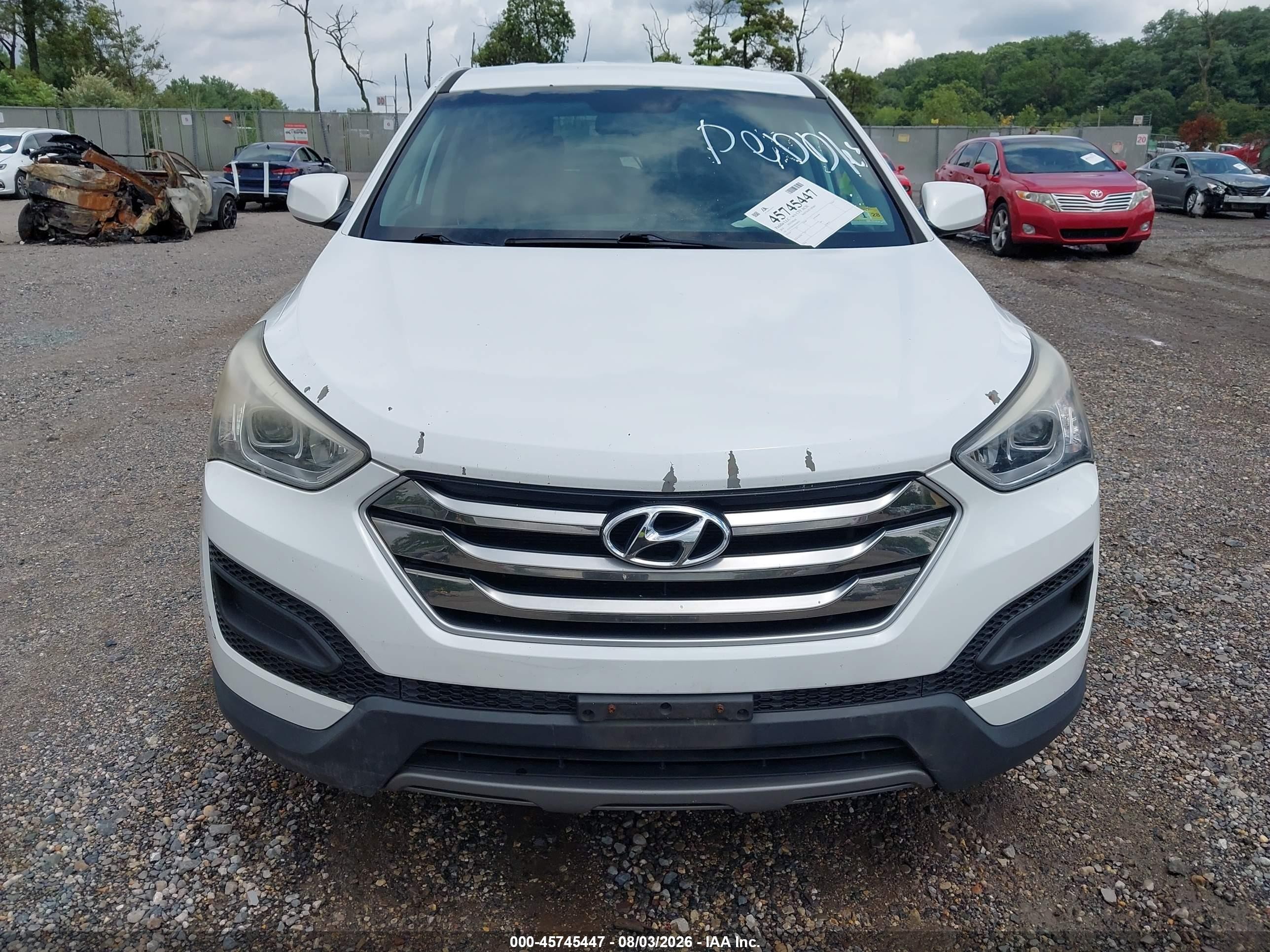 2015 Hyundai Santa Fe Sport 2.4l White vin: 5XYZTDLB1FG269243