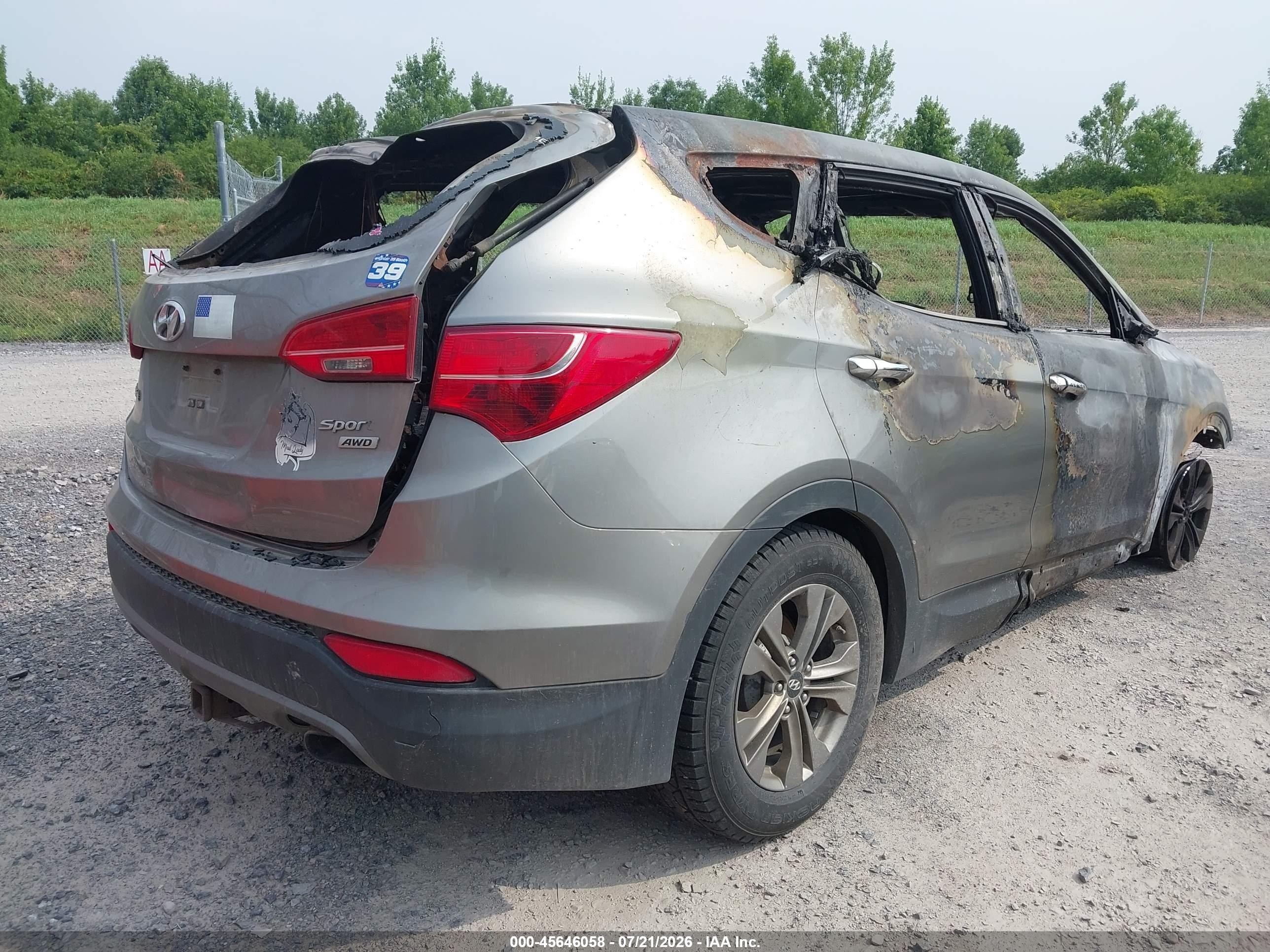 2015 Hyundai Santa Fe Sport 2.4l Tan vin: 5XYZTDLB1FG296510