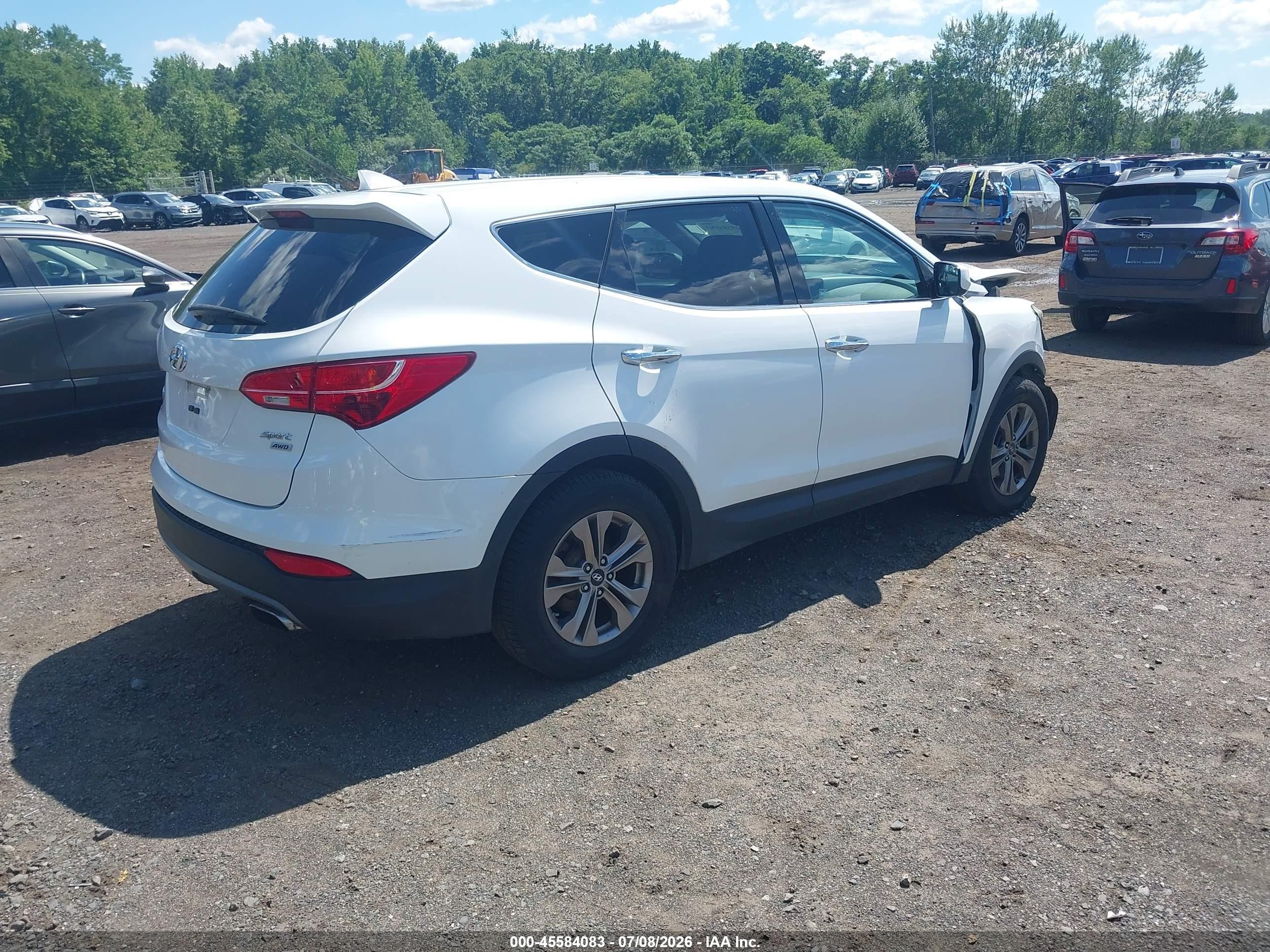 2015 Hyundai Santa Fe Sport 2.4l Белый vin: 5XYZTDLB1FG296541