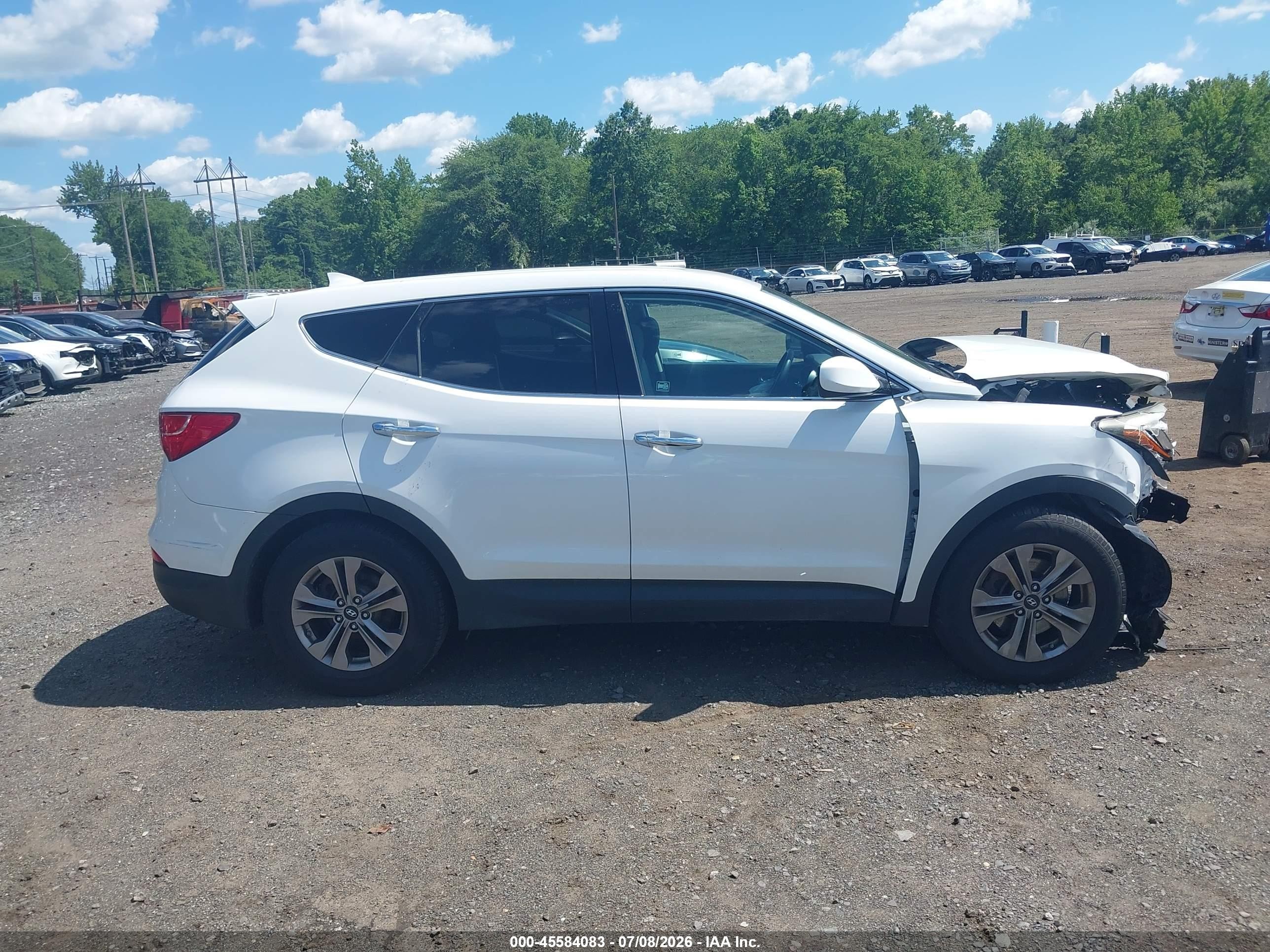 2015 Hyundai Santa Fe Sport 2.4l Белый vin: 5XYZTDLB1FG296541