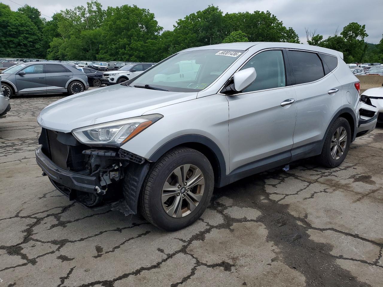 2015 Hyundai Santa Fe Sport 2.4l Silver vin: 5XYZTDLB1FG299312