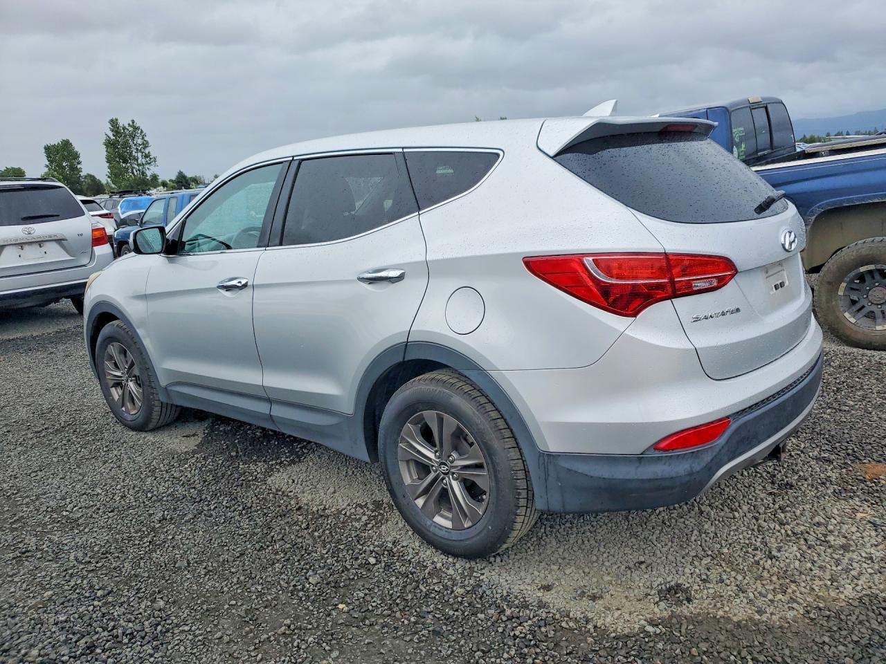 2013 Hyundai Santa Fe Sport 2.4l Silver vin: 5XYZTDLB2DG042785