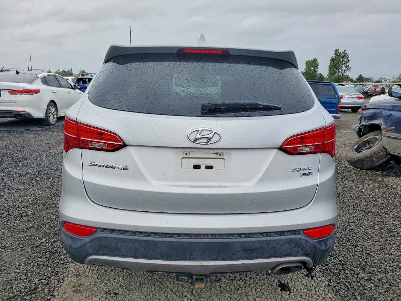 2013 Hyundai Santa Fe Sport 2.4l Silver vin: 5XYZTDLB2DG042785