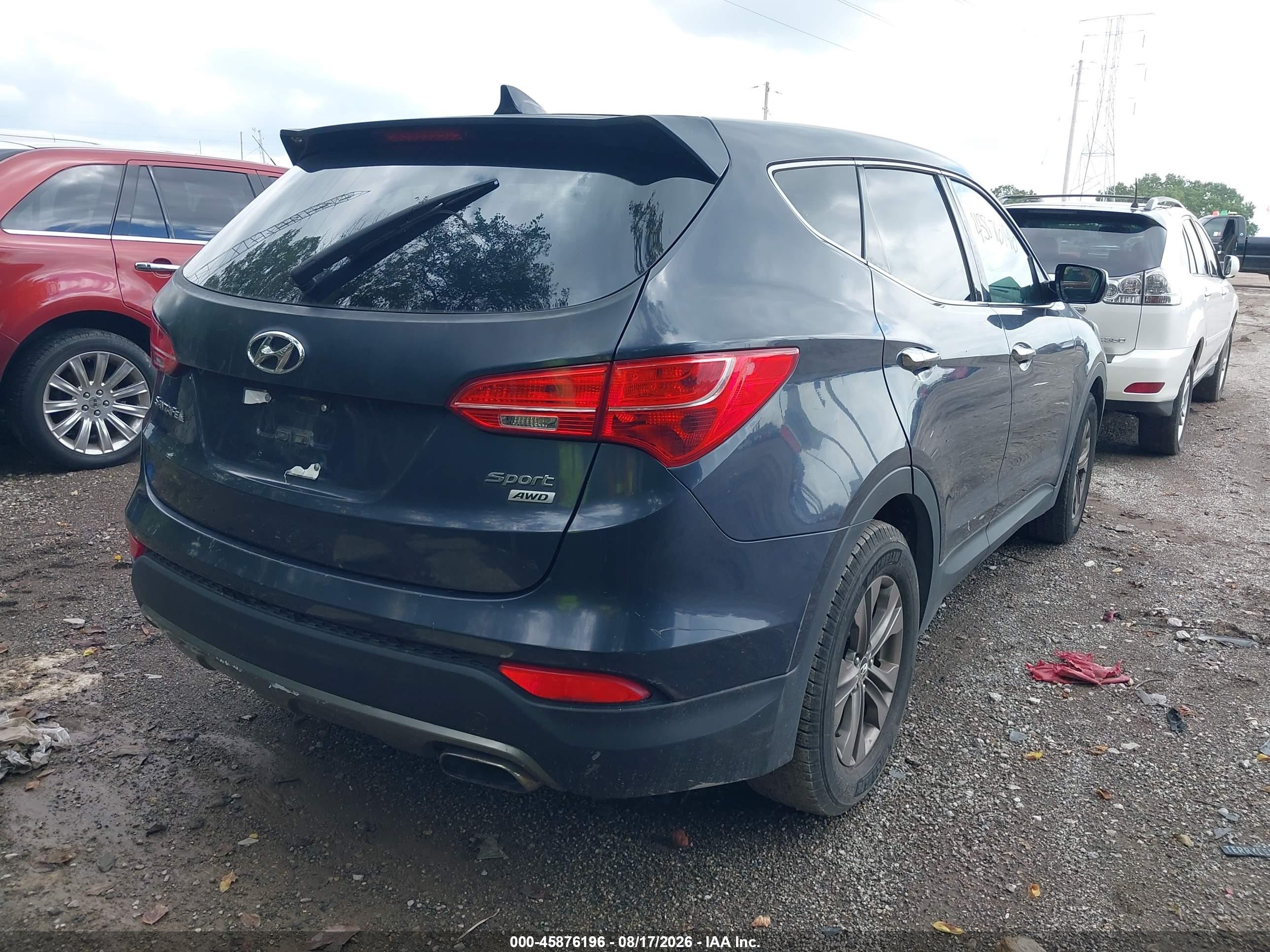 2015 Hyundai Santa Fe Sport 2.4l Синий vin: 5XYZTDLB2FG231374