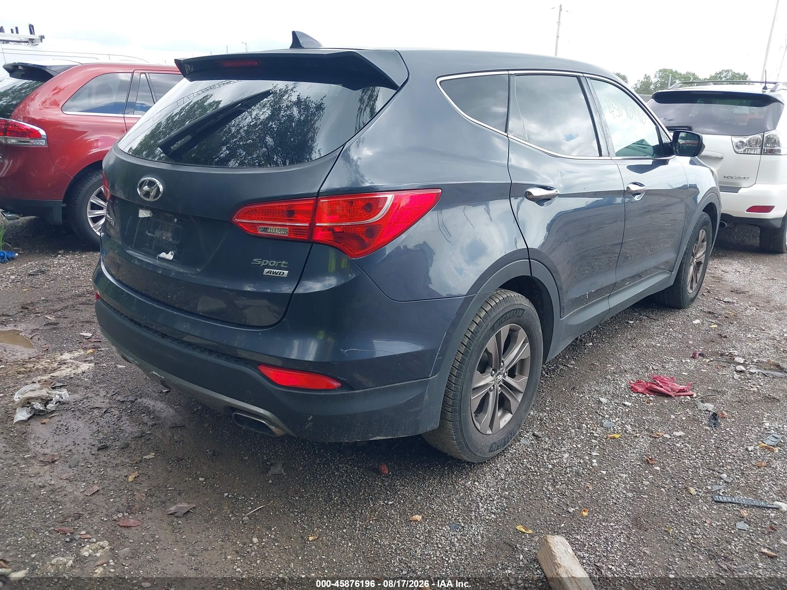 2015 Hyundai Santa Fe Sport 2.4l Синий vin: 5XYZTDLB2FG231374