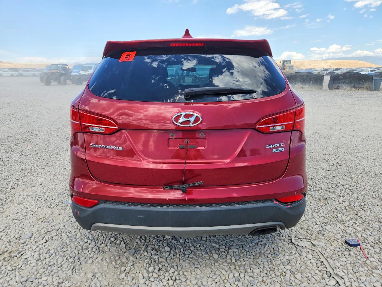 2015 Hyundai Santa Fe Sport 2.4l Red vin: 5XYZTDLB2FG246943