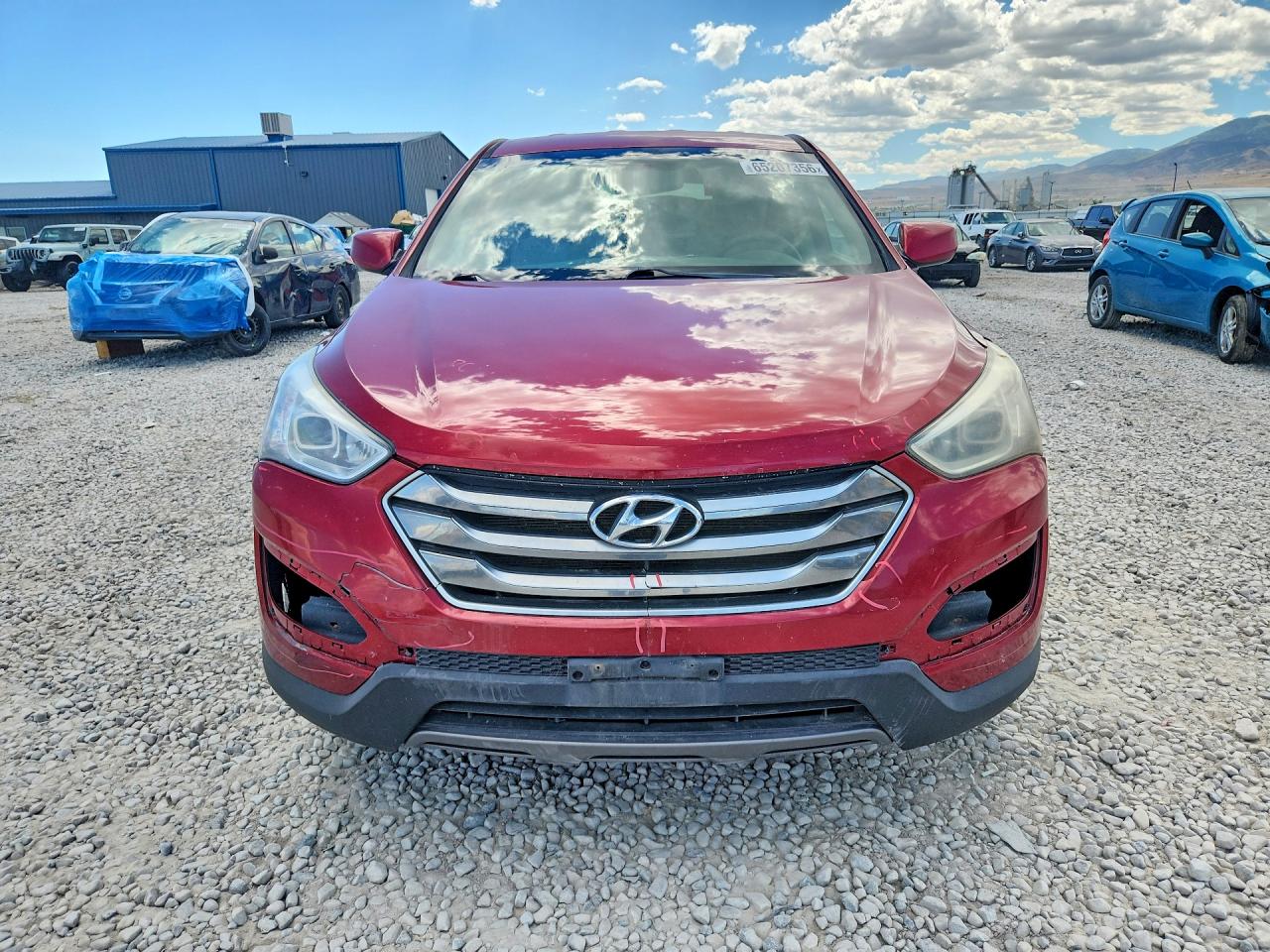 2015 Hyundai Santa Fe Sport 2.4l Red vin: 5XYZTDLB2FG246943