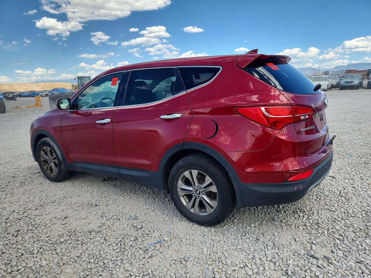 2015 Hyundai Santa Fe Sport 2.4l Red vin: 5XYZTDLB2FG246943