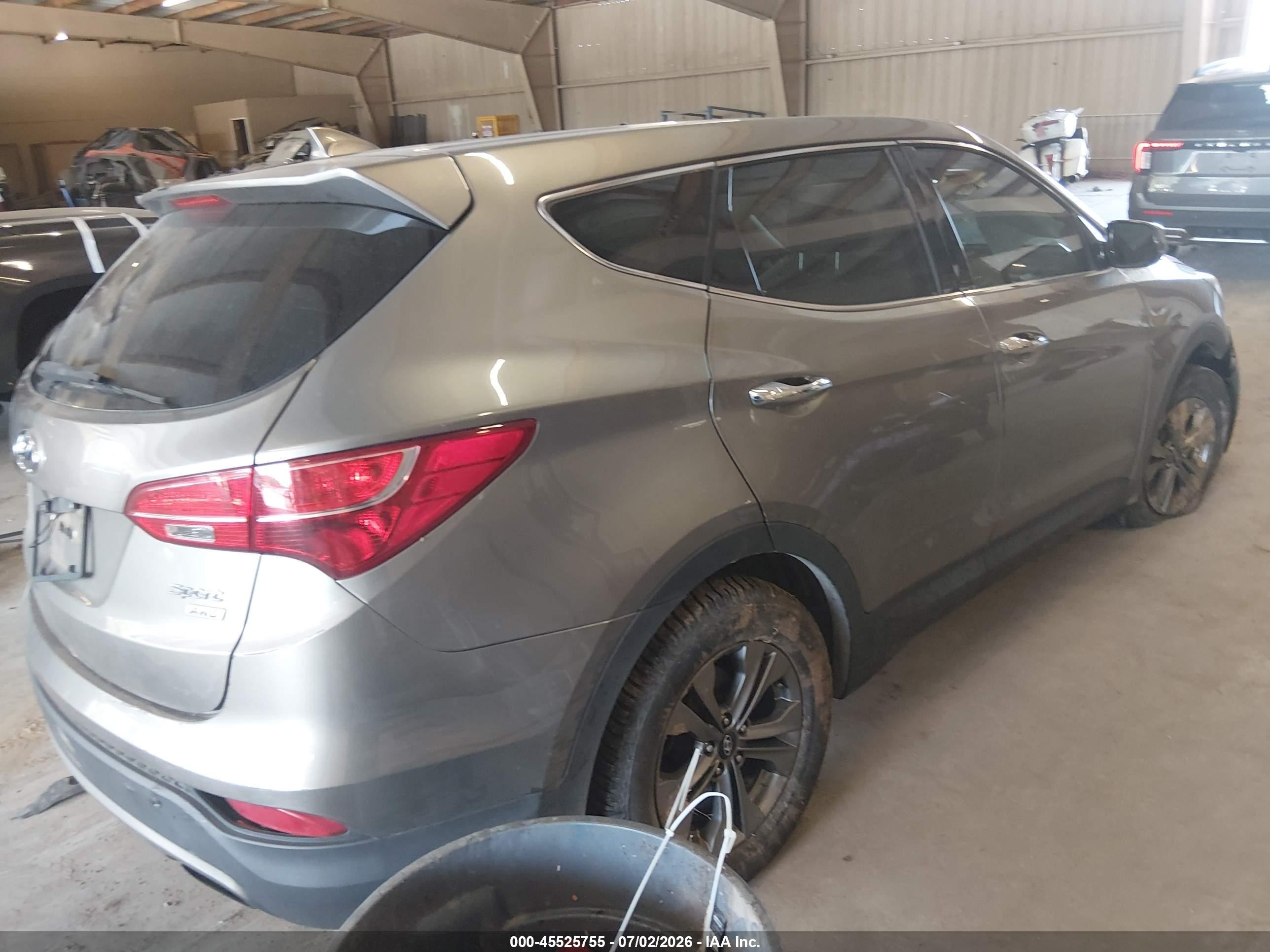 2015 Hyundai Santa Fe Sport 2.4l Gray vin: 5XYZTDLB2FG304260