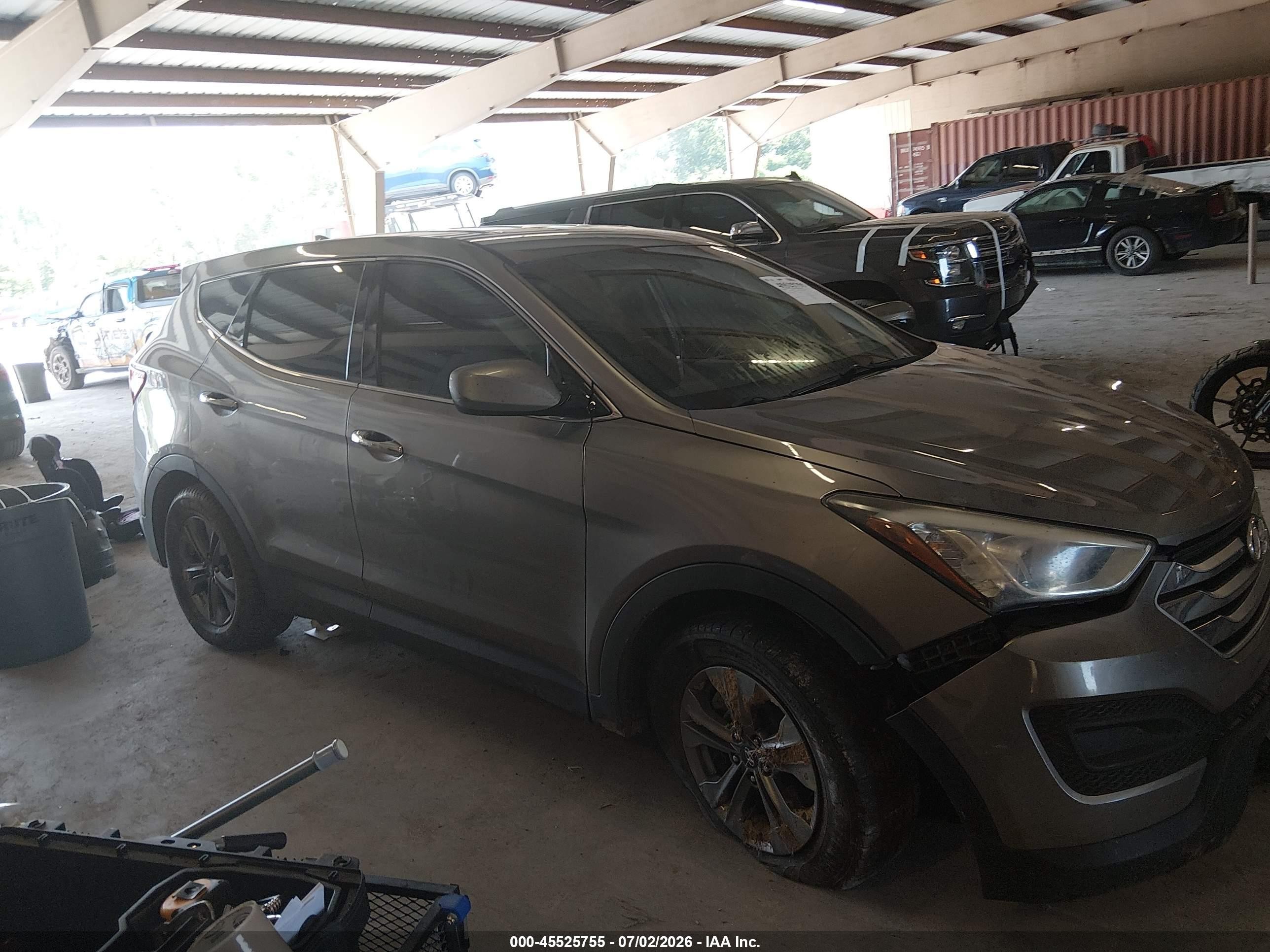 2015 Hyundai Santa Fe Sport 2.4l Gray vin: 5XYZTDLB2FG304260