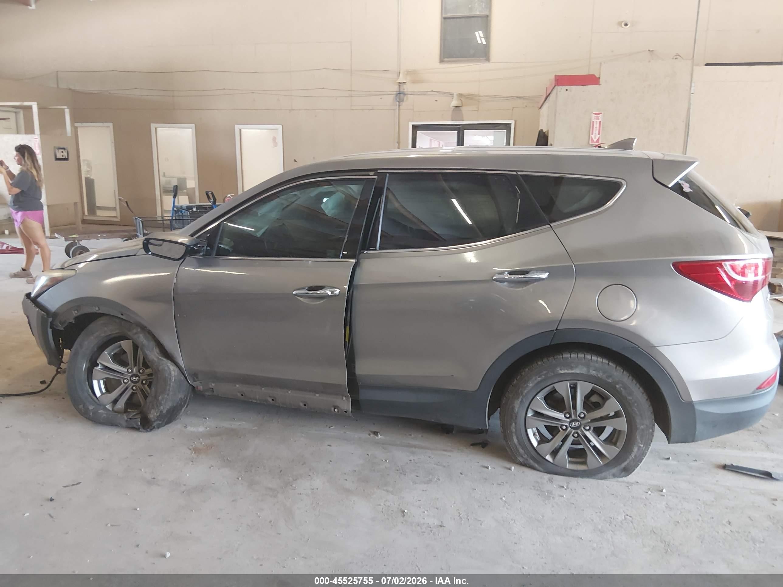 2015 Hyundai Santa Fe Sport 2.4l Gray vin: 5XYZTDLB2FG304260
