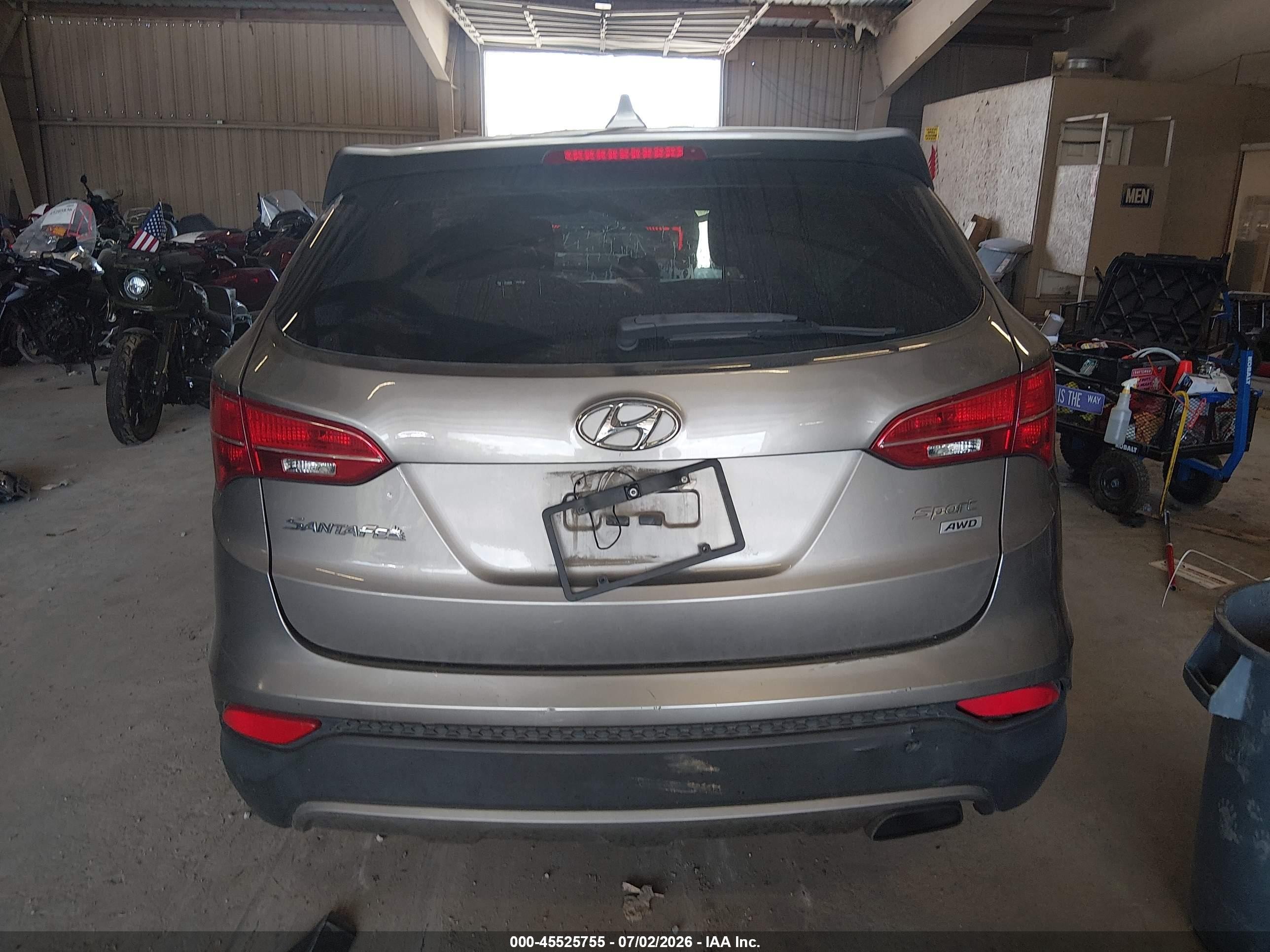 2015 Hyundai Santa Fe Sport 2.4l Gray vin: 5XYZTDLB2FG304260