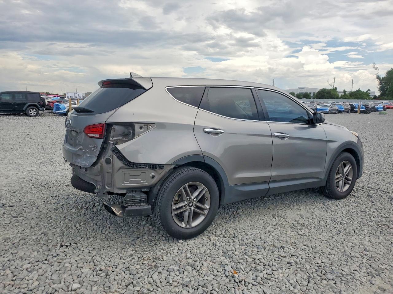 2017 Hyundai Santa Fe Sport 2.4l Gray vin: 5XYZTDLB2HG404670