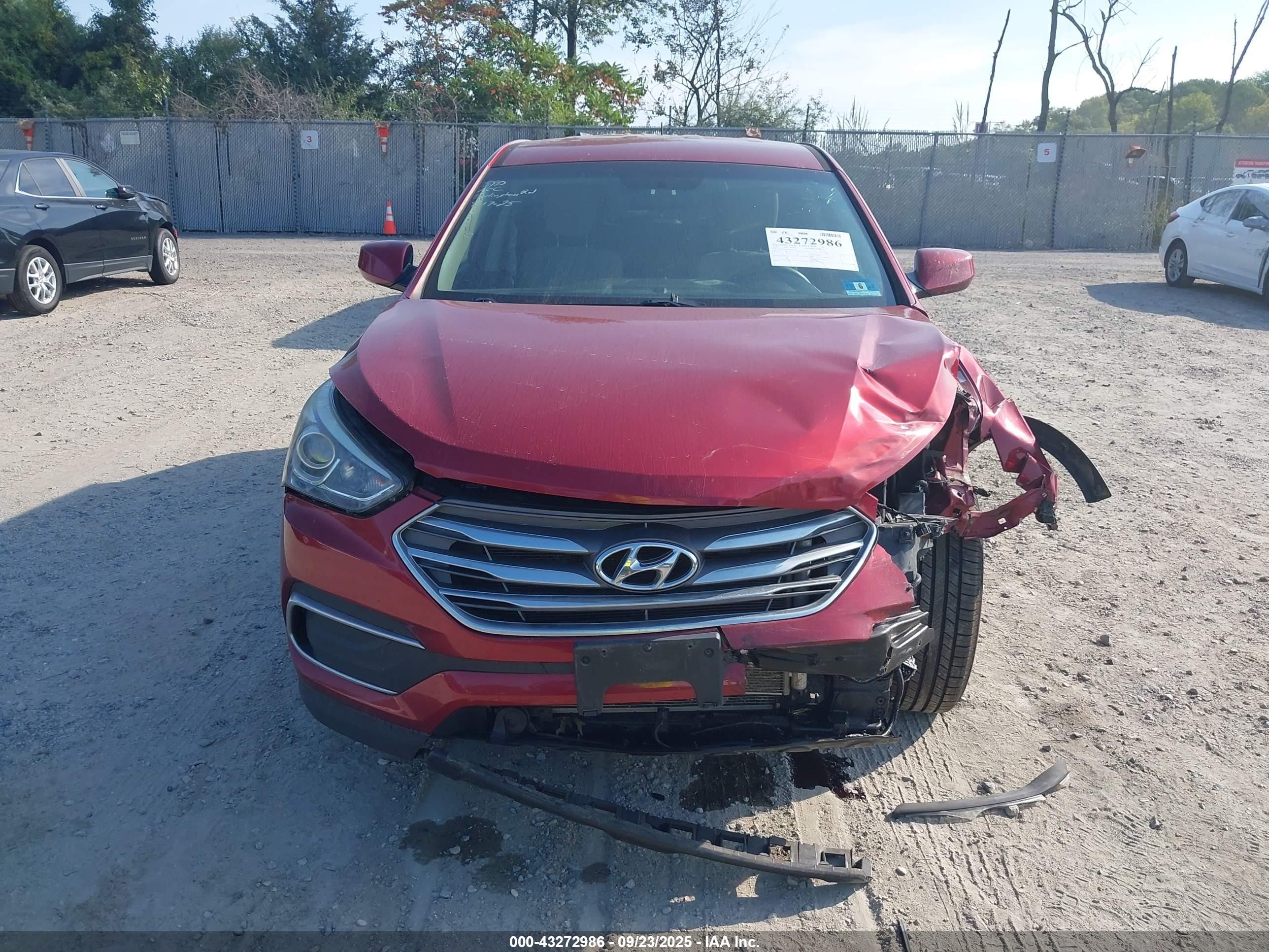 2018 Hyundai Santa Fe Sport 2.4l Бордовый vin: 5XYZTDLB2JG556213