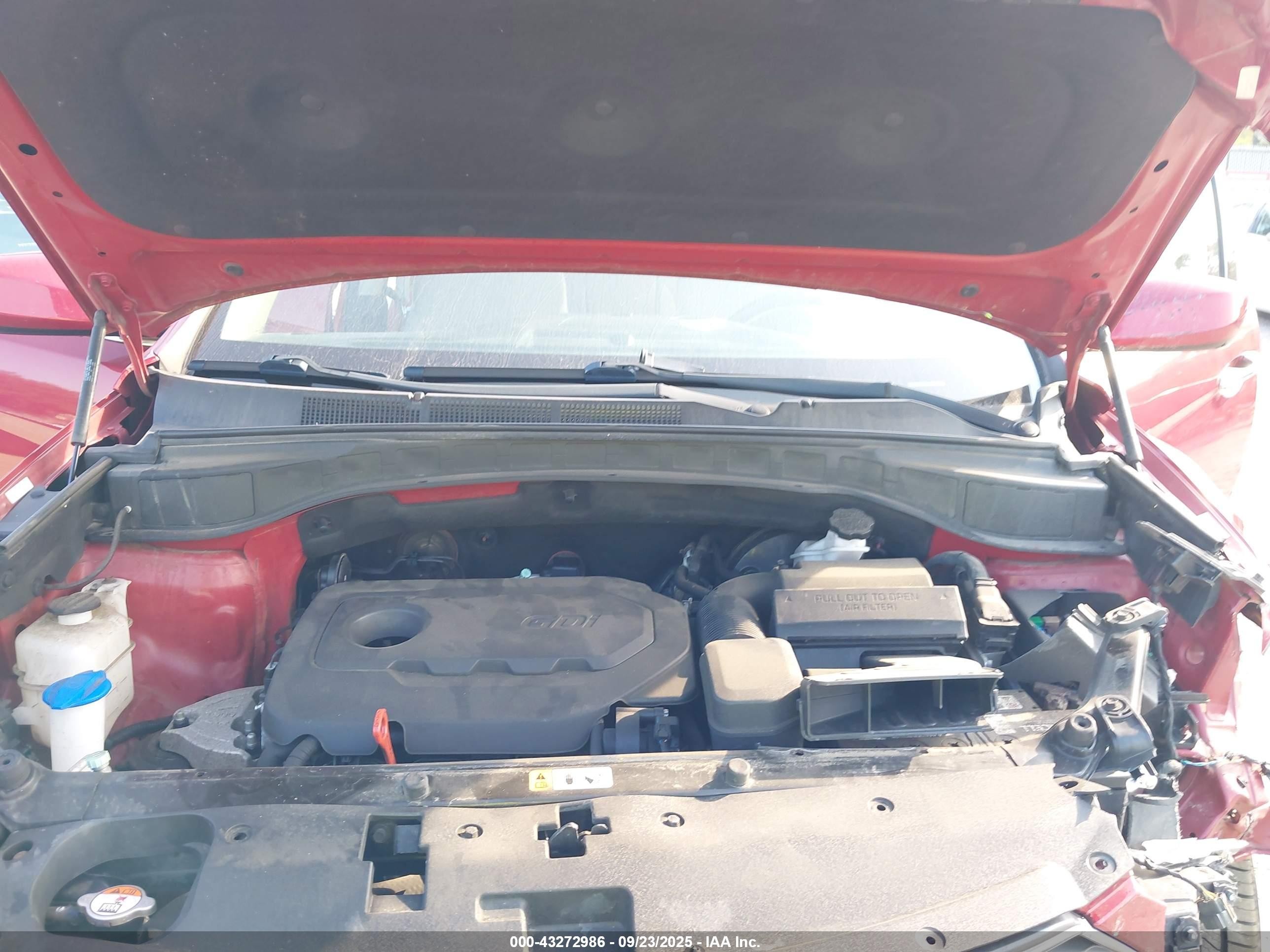 2018 Hyundai Santa Fe Sport 2.4l Бордовый vin: 5XYZTDLB2JG556213