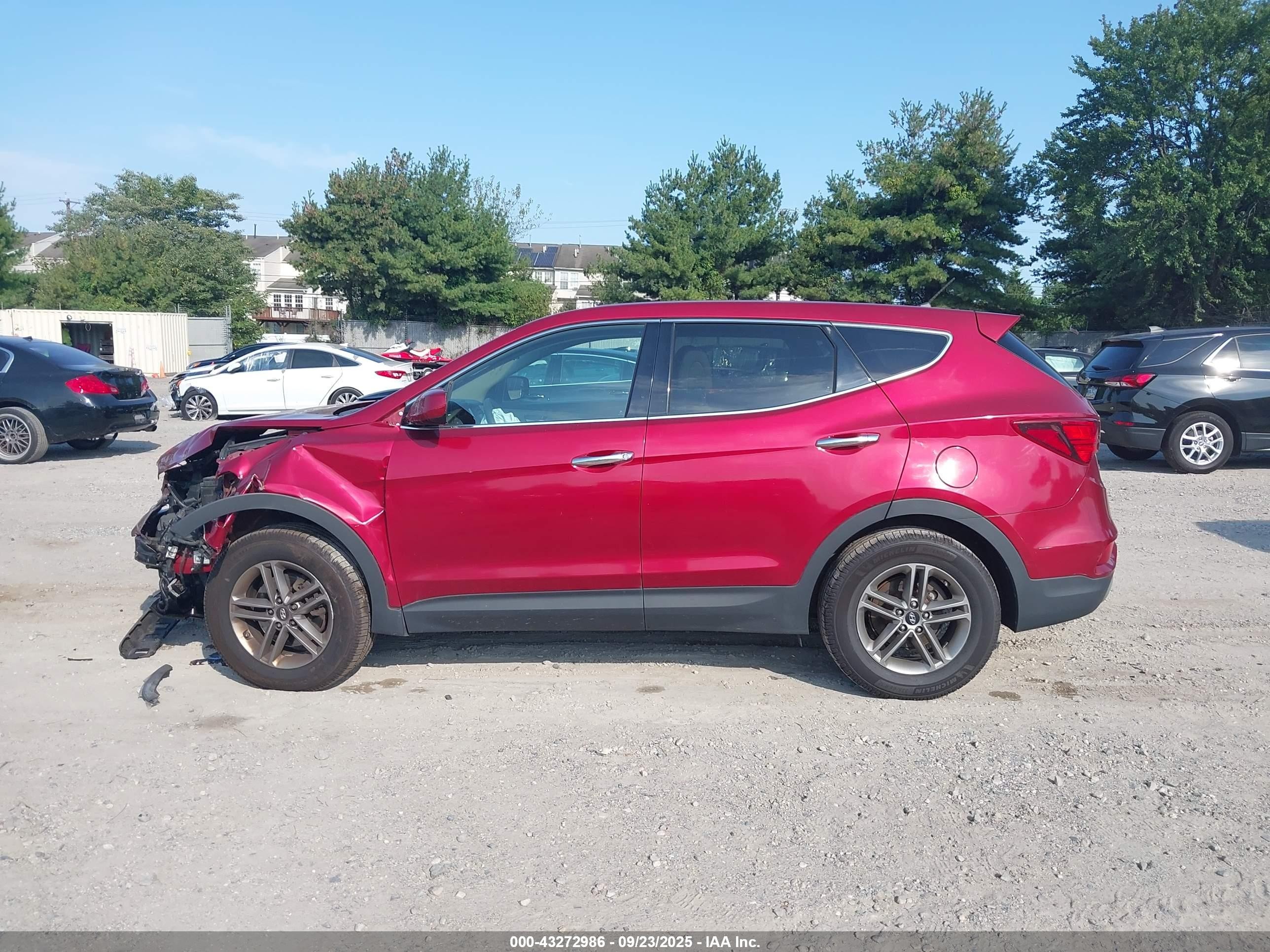 2018 Hyundai Santa Fe Sport 2.4l Бордовый vin: 5XYZTDLB2JG556213