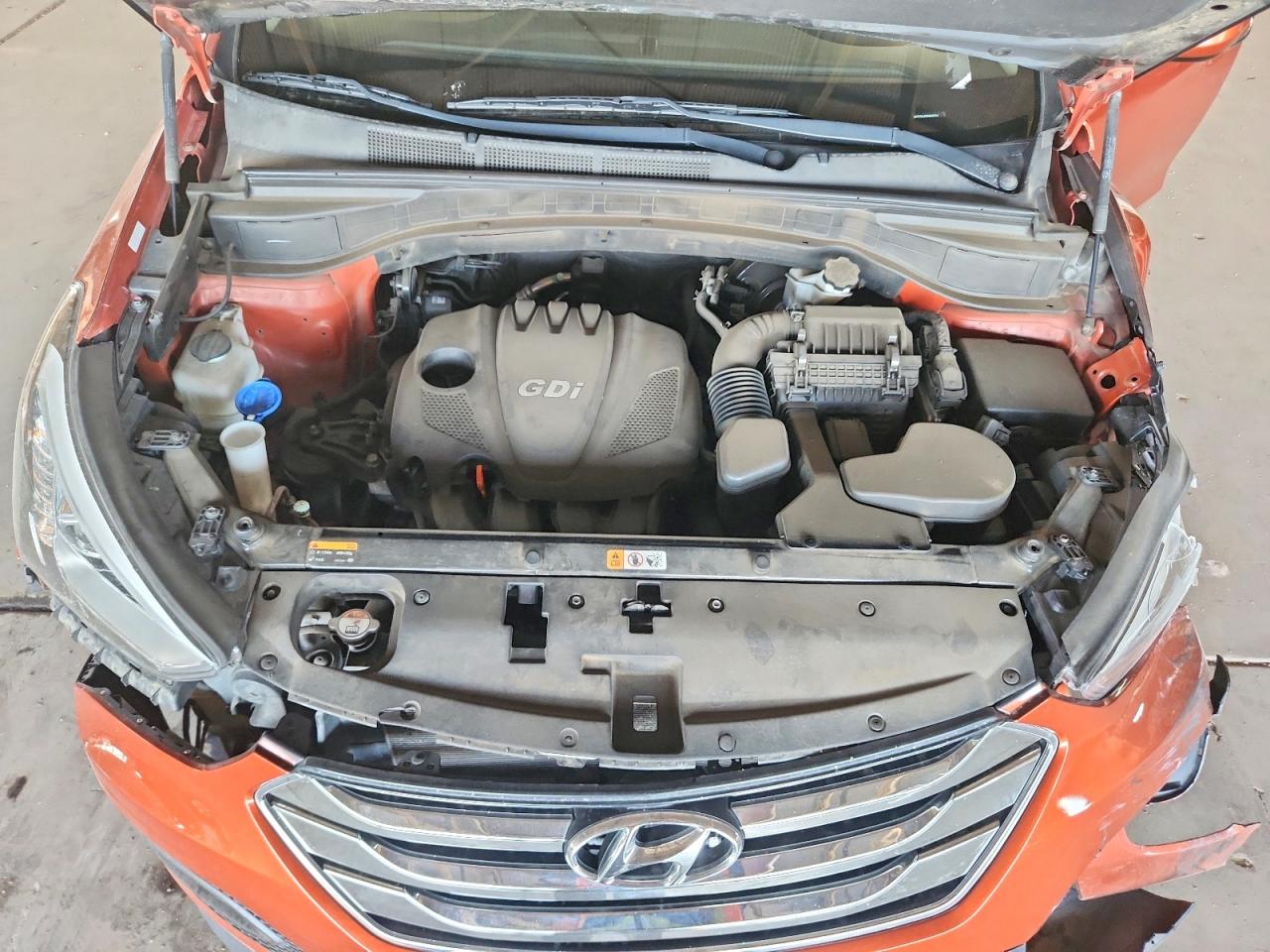 2013 Hyundai Santa Fe Sport 2.4l Orange vin: 5XYZTDLB3DG045212