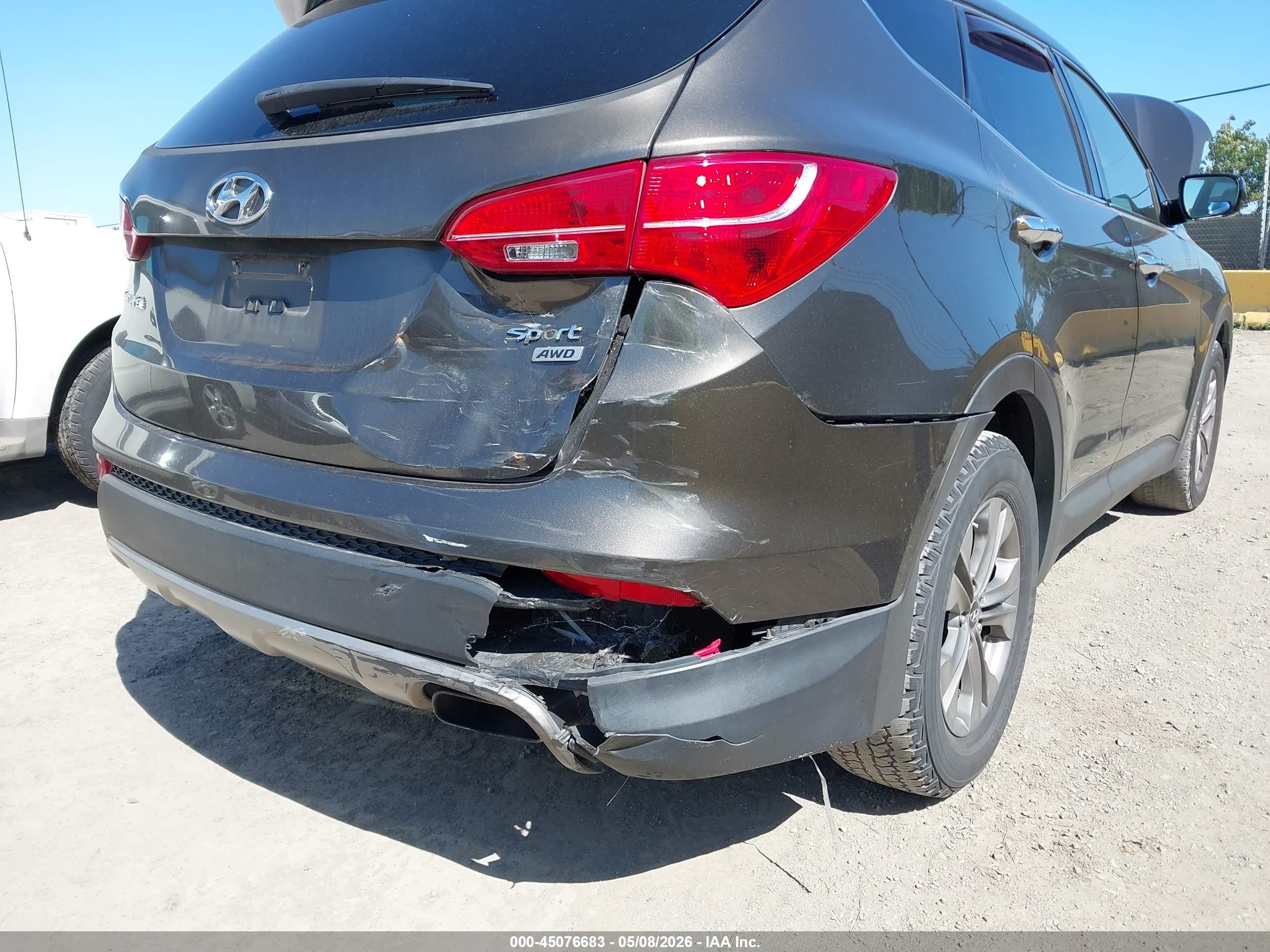 2014 Hyundai Santa Fe Sport 2.4l Gray vin: 5XYZTDLB3EG145134