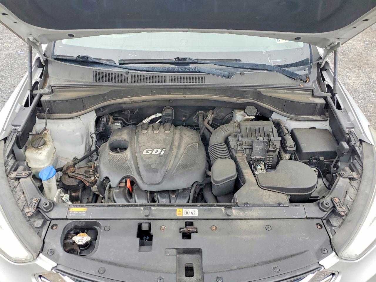 2014 Hyundai Santa Fe Sport 2.4l Silver vin: 5XYZTDLB3EG150897