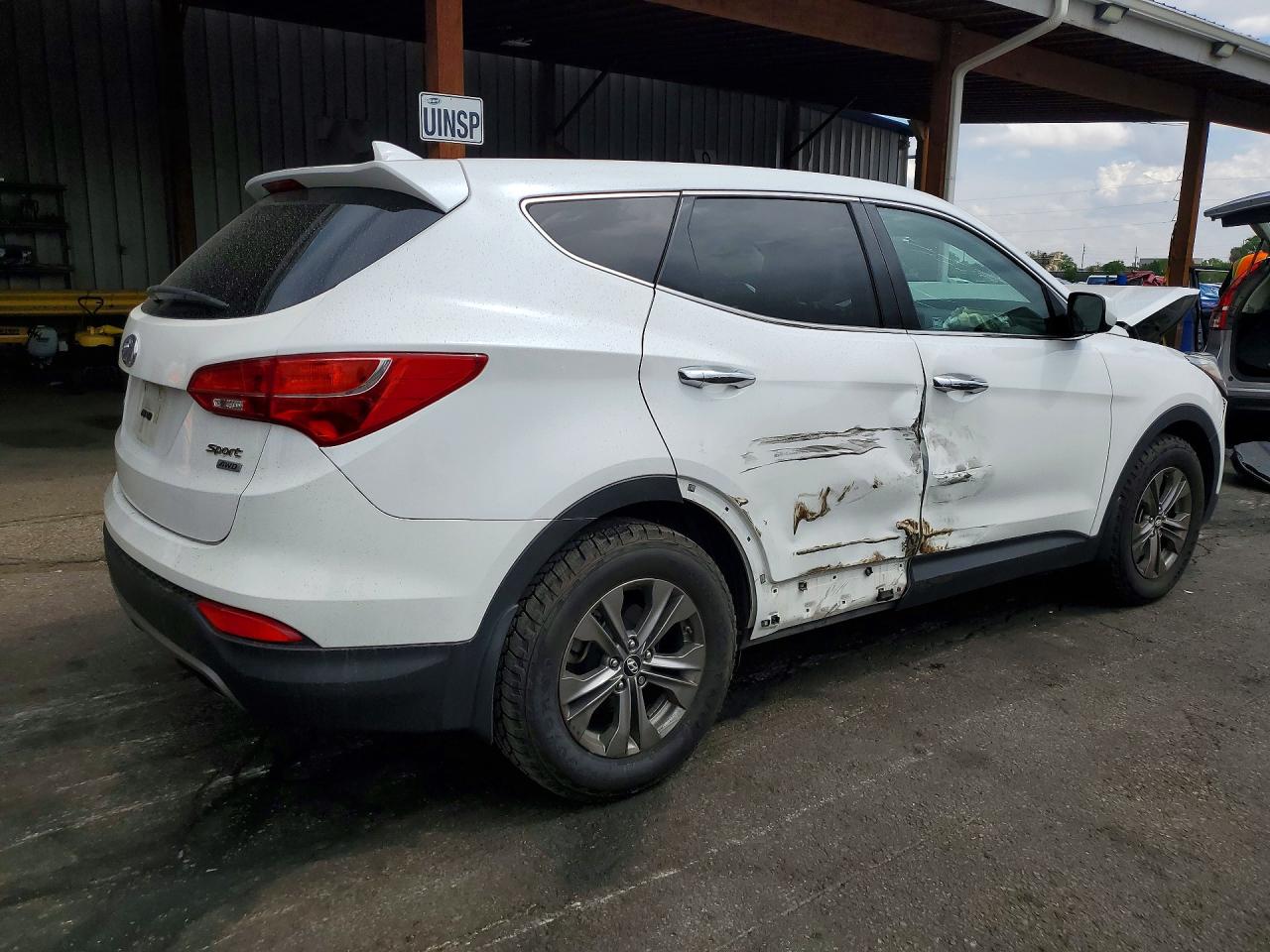 2015 Hyundai Santa Fe Sport 2.4l White vin: 5XYZTDLB3FG236485