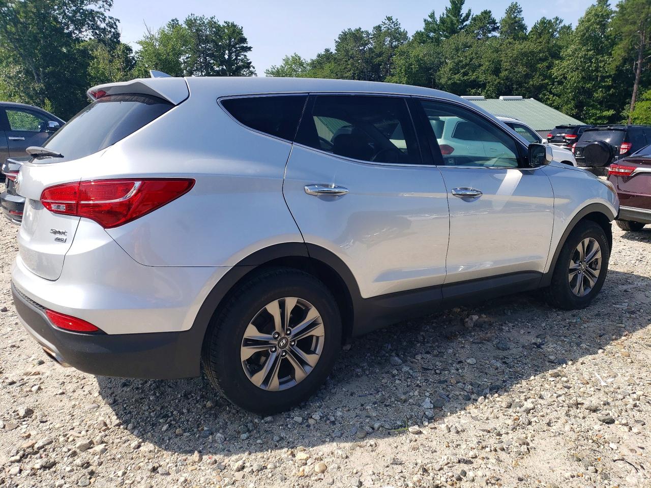 2015 Hyundai Santa Fe Sport 2.4l Silver vin: 5XYZTDLB3FG253836